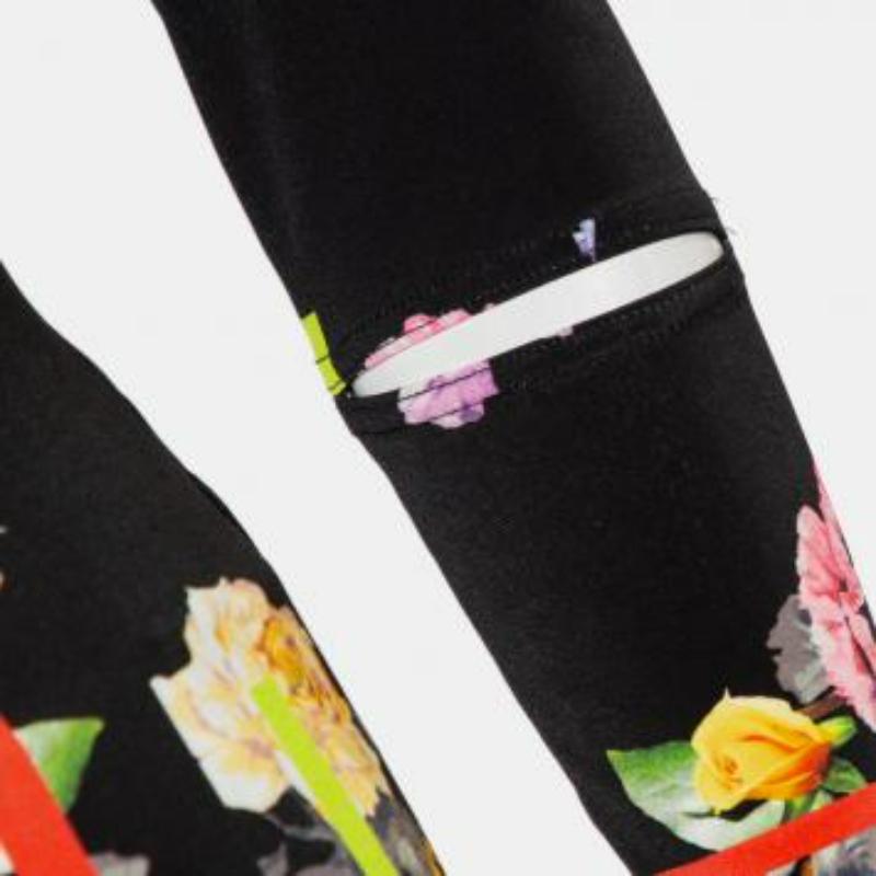Preen by Thornton Bregazzi Floral Printed Jersey Cutout Sleeve Detail Top M For Sale 4