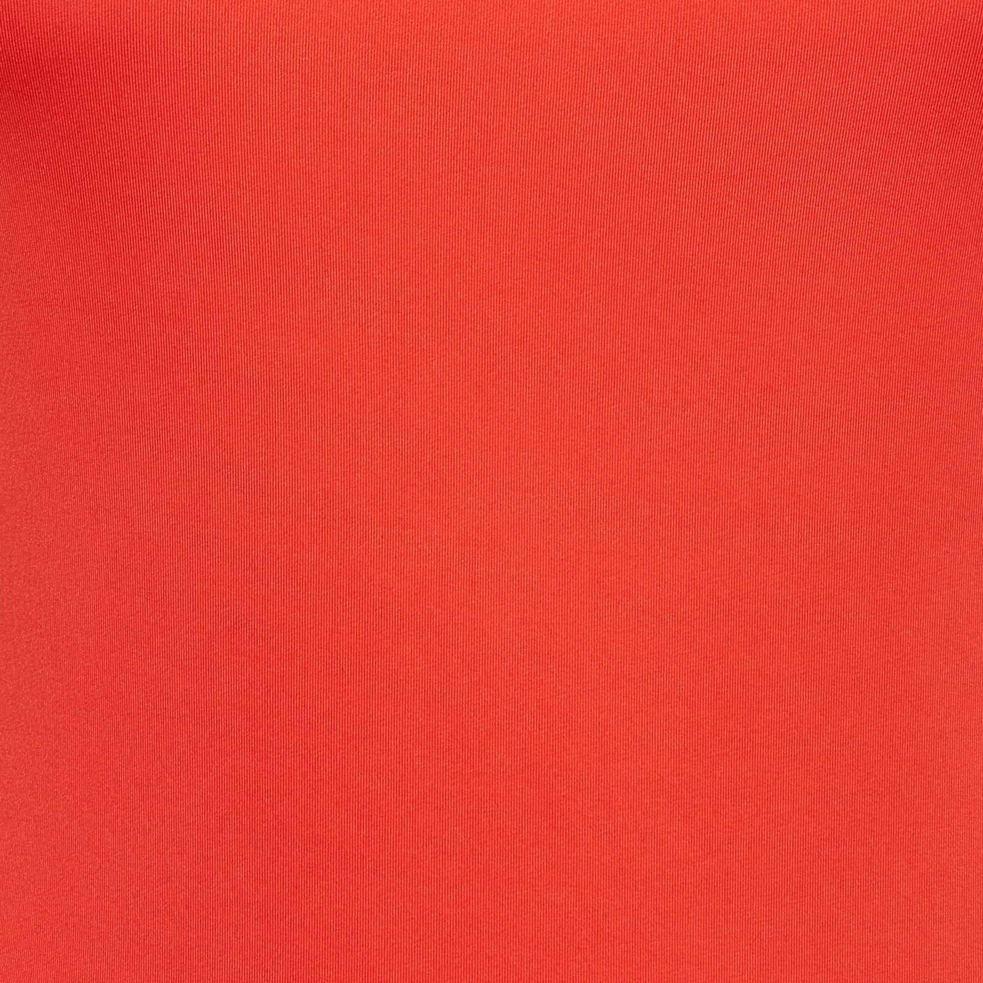 Rosso Preen By Thornton Bregazzi Redly Jersey One Shoulder Bodycon Dress M. in vendita