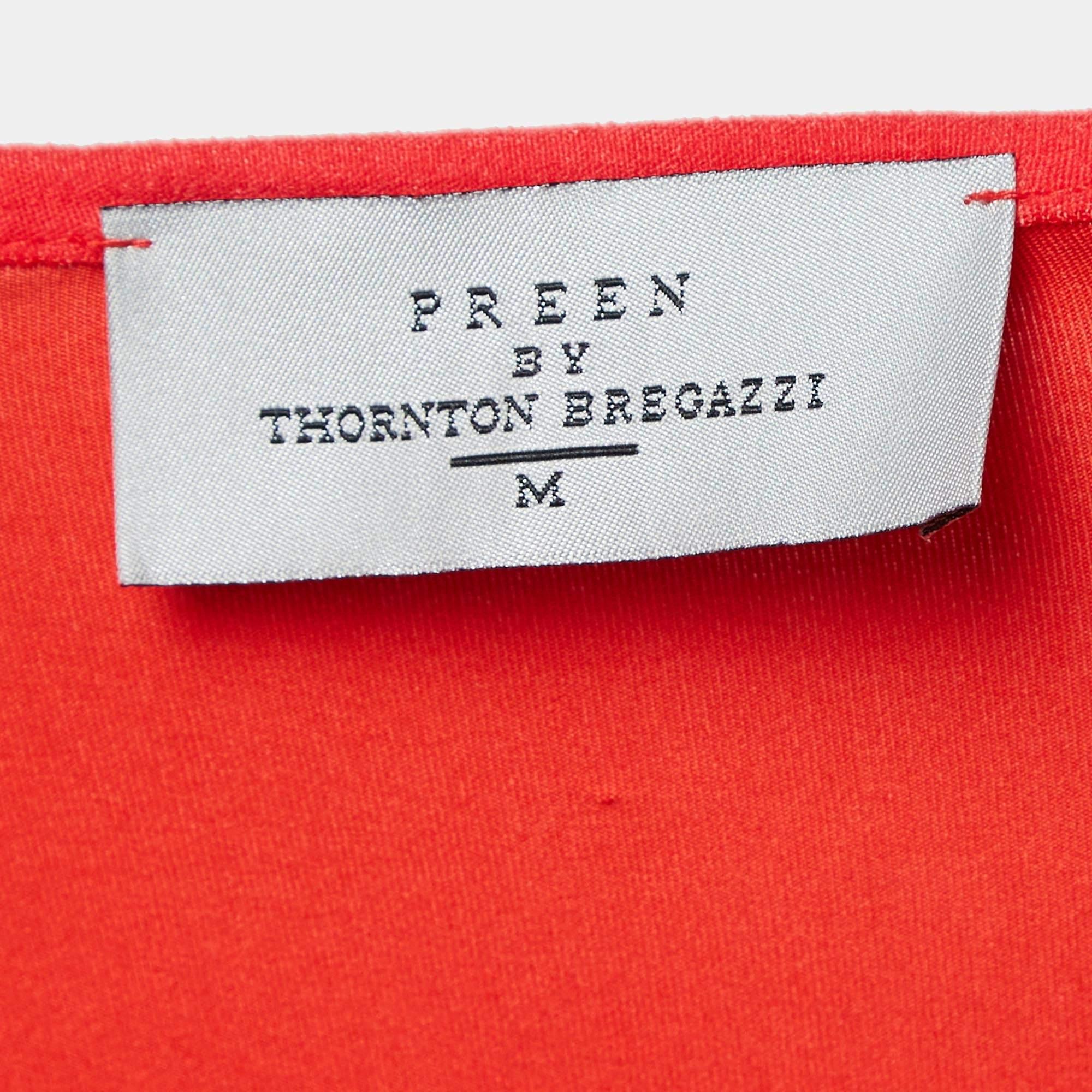 Preen By Thornton Bregazzi Redly Jersey One Shoulder Bodycon Dress M. In condizioni buone in vendita a Dubai, Al Qouz 2