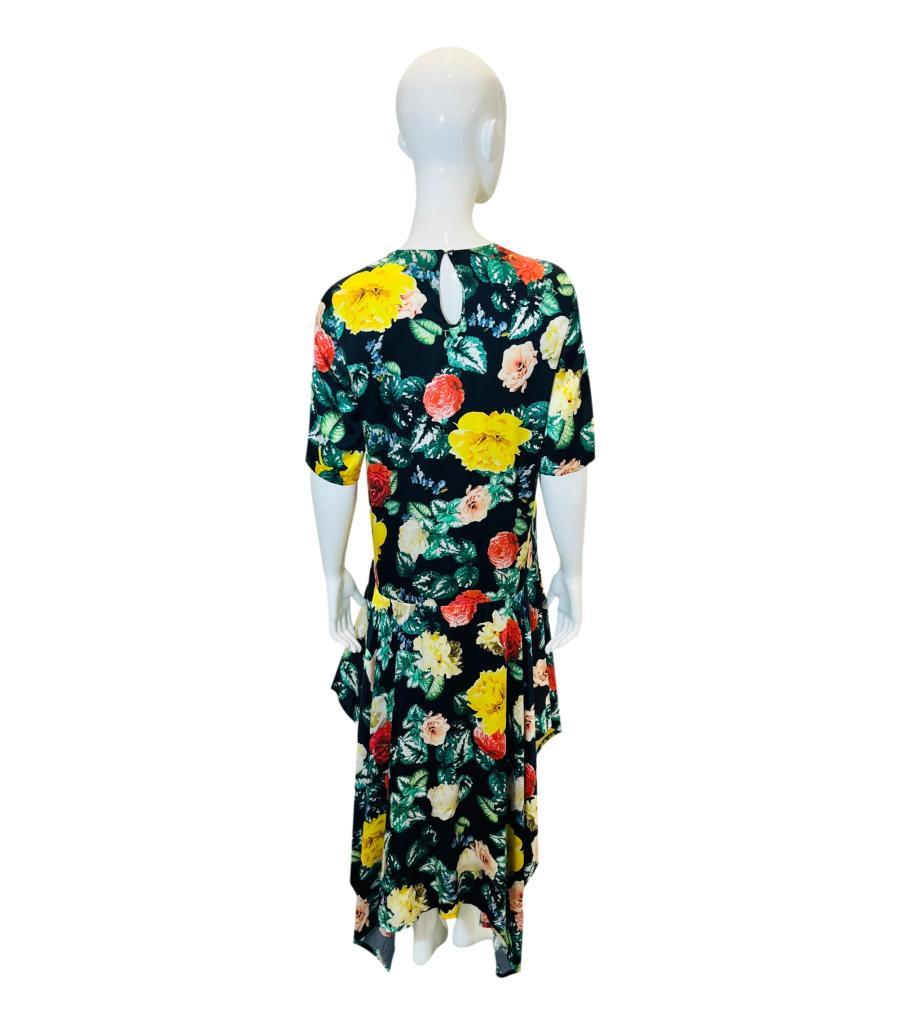 Women's Preen By Thornton Bregazzi Silk Floral Dress For Sale