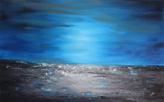 Mystic blue, Painting, Acrylic on Canvas