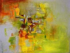 Olivine - 30x40 Arte astratta, Pittura, Acrilico su tela