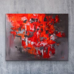 Optimismo - 30x40 pulgadas arte abstracto, Pintura, Acrílico sobre lienzo