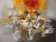 Scotch - 30x40 abstract art, Painting, Acrylic on Canvas