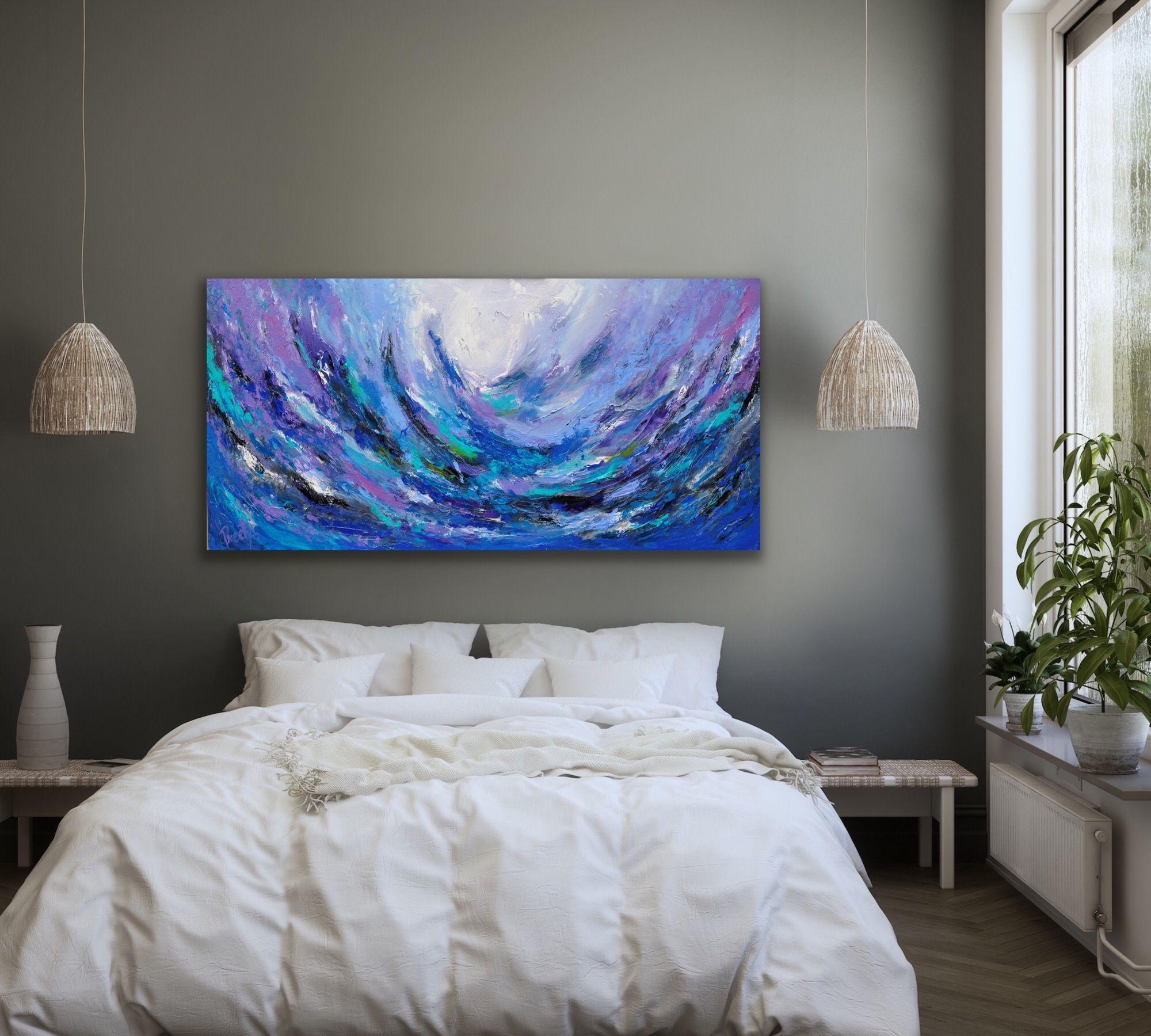Spark in the sea, Painting, Acrylic on Canvas For Sale 1