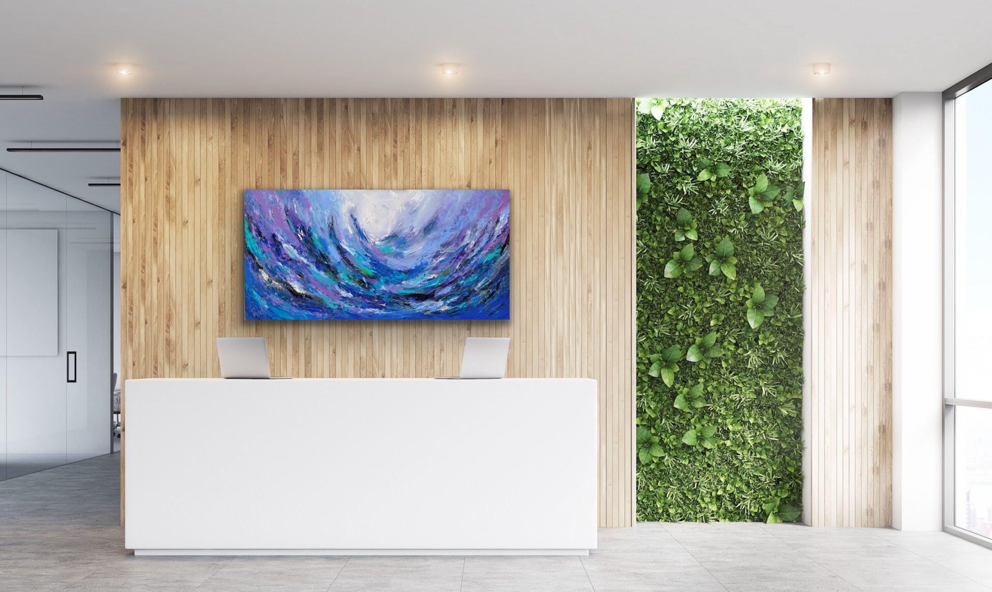 Spark in the sea, Painting, Acrylic on Canvas For Sale 2