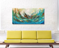 La tormenta, Pintura, Acrílico sobre lienzo