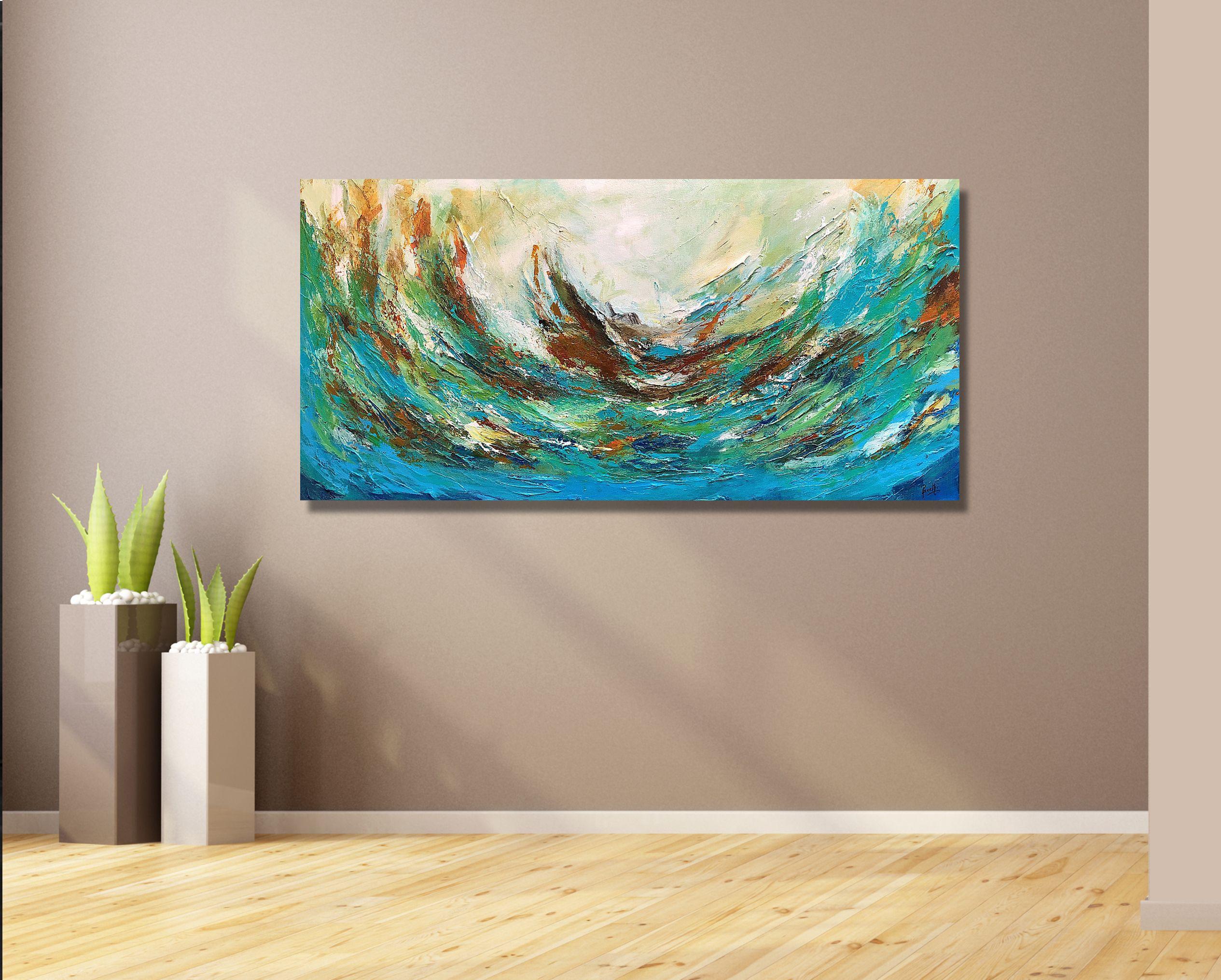 The storm, Gemälde, Acryl auf Leinwand im Angebot 1