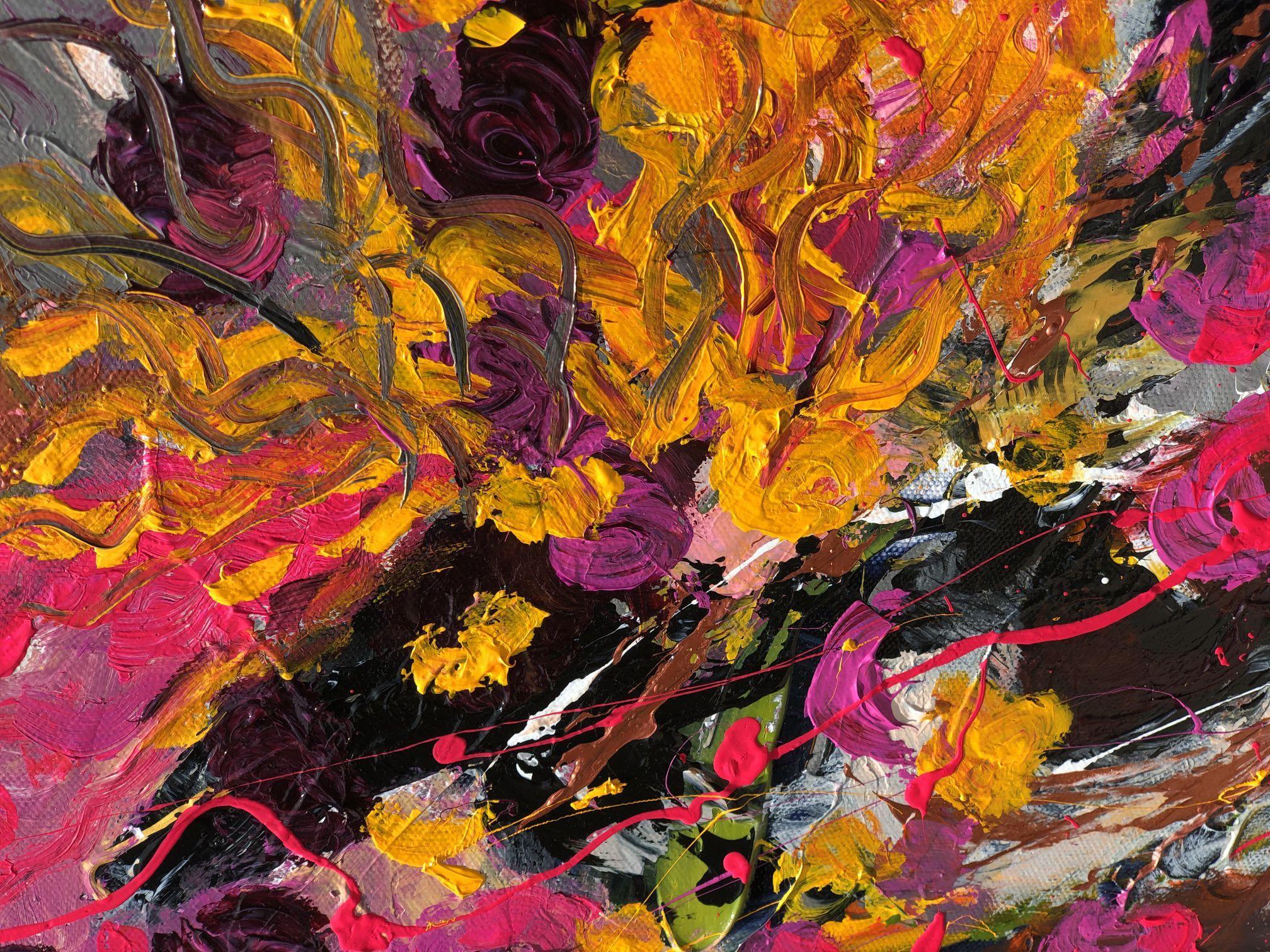 Pintura original hecha a mano con pinturas acrílicas sobre lienzo, creada y firmada por Preethi Mathialagan.   â€¢ Lienzo Estirado profesional de alta calidad Gallery Wrapped  â€¢ Se utilizan pinturas acrílicas de alta calidad y médium, y los lados