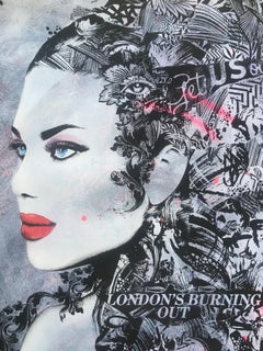 LIFE IS FATAL seltener handgefertigter Siebdruck Signiert und nummeriert vom Künstler