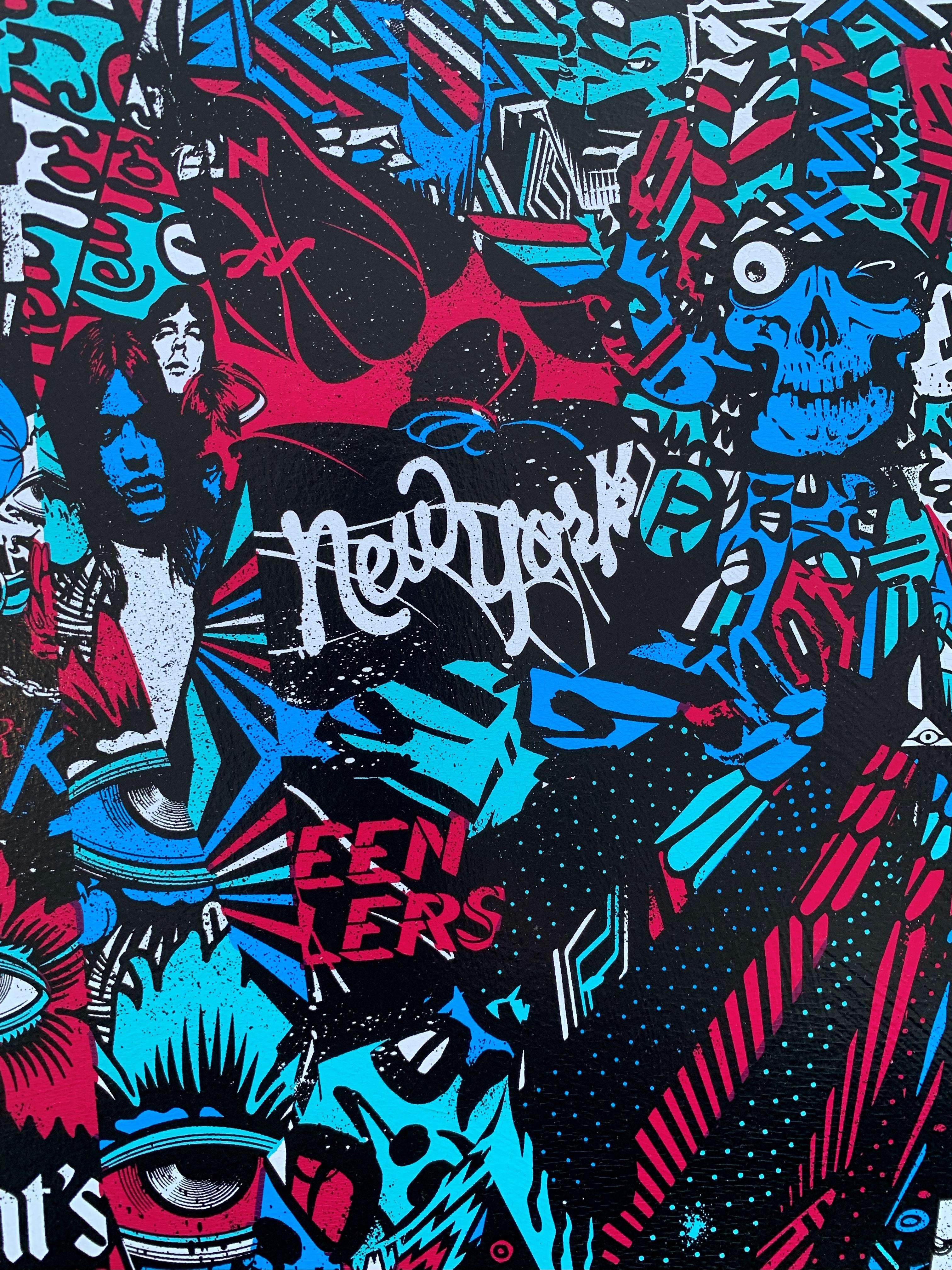 Happiness Is Expensive - Black/Pink Edition, Hand-Embellished For Sale 4