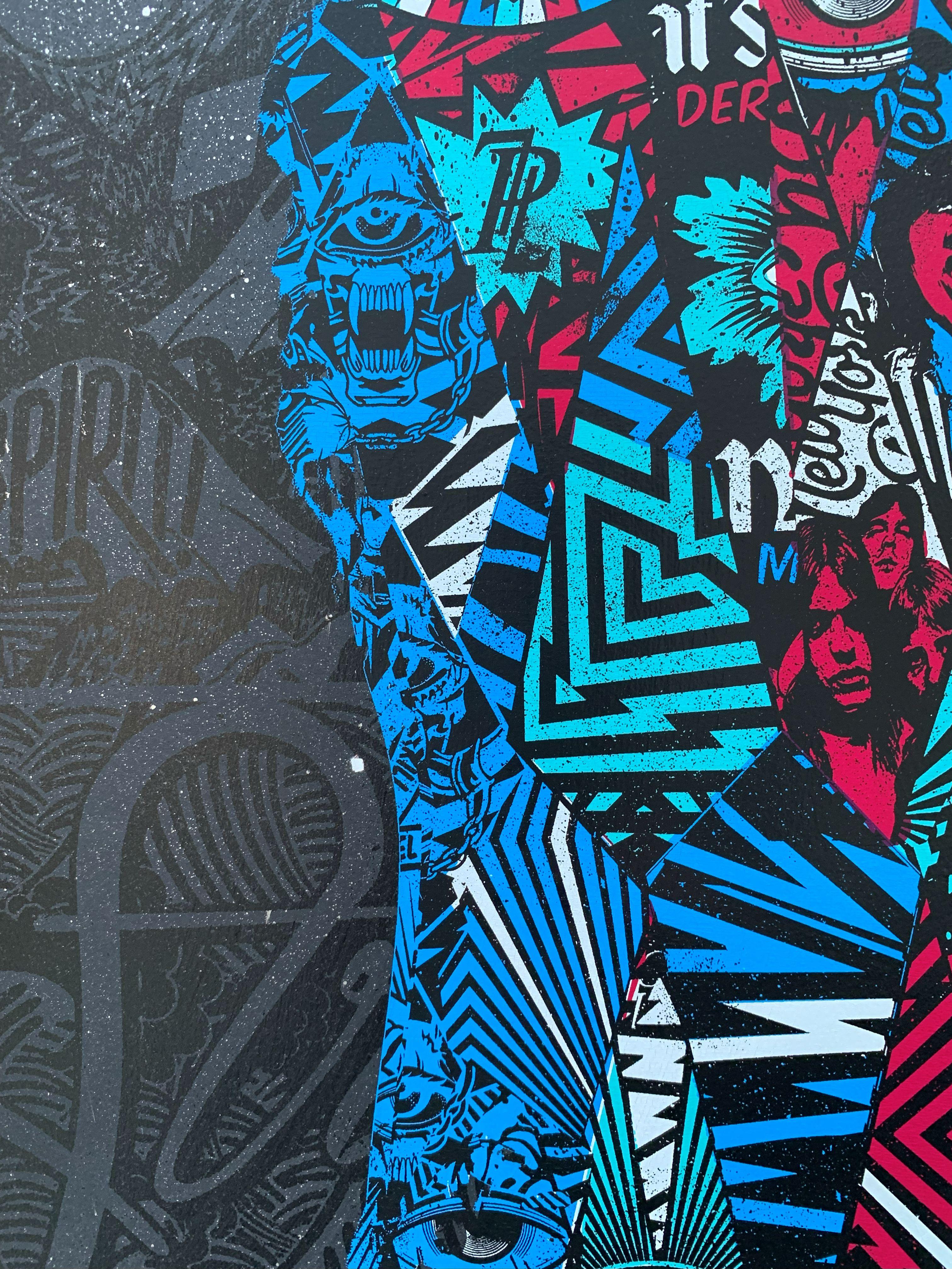 Happiness Is Expensive - Black/Pink Edition, Hand-Embellished For Sale 5