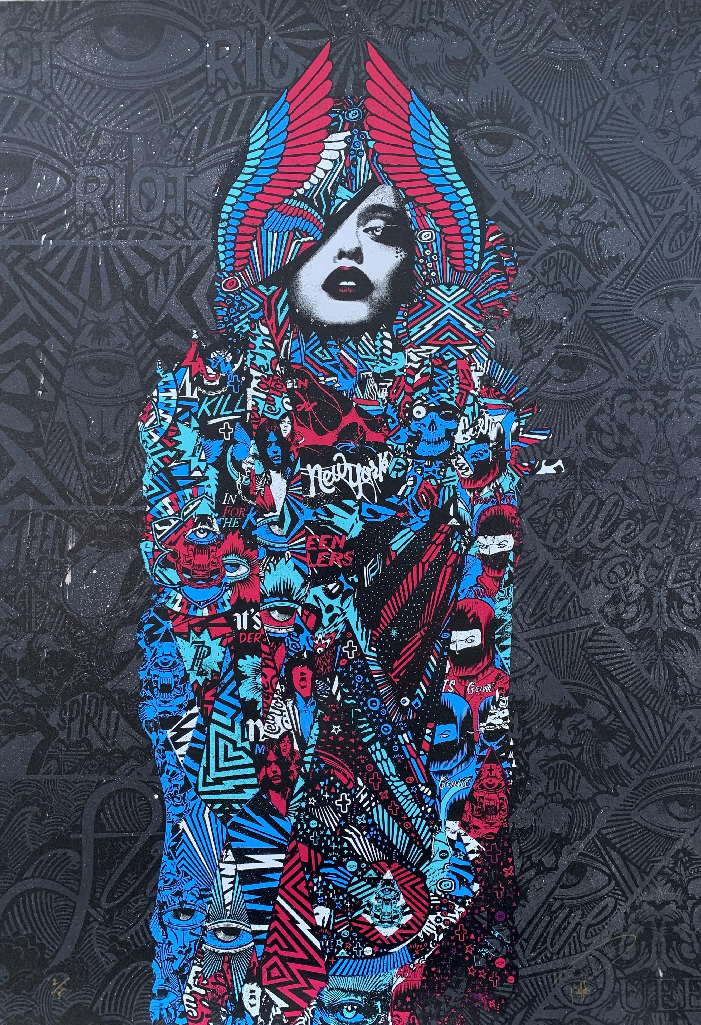 Happiness Is Expensive - Black/Pink Edition, Hand-Embellished