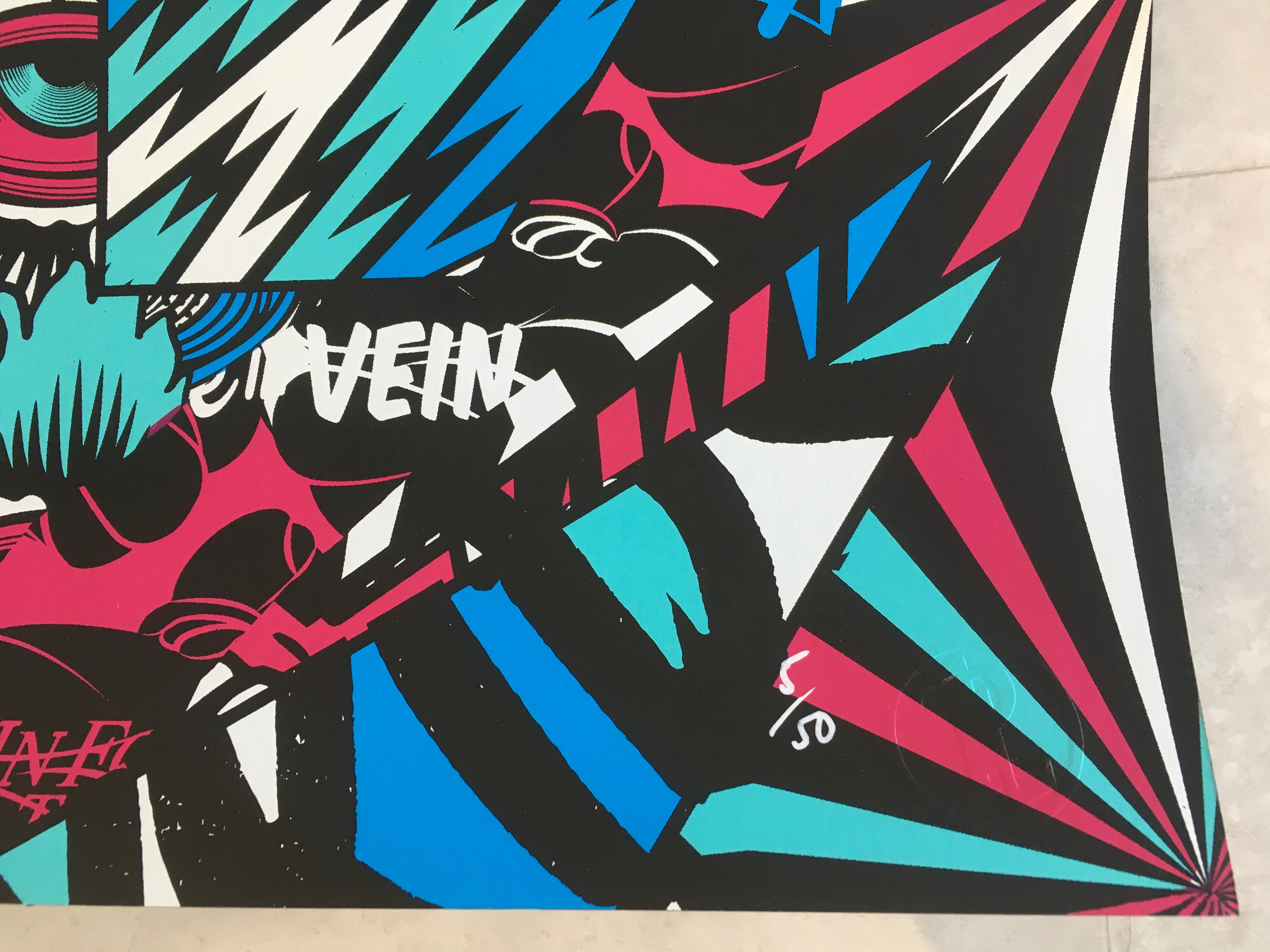 Serigrafia HOT LICKS, edizione limitata firmata a mano dall'artista in vendita 3