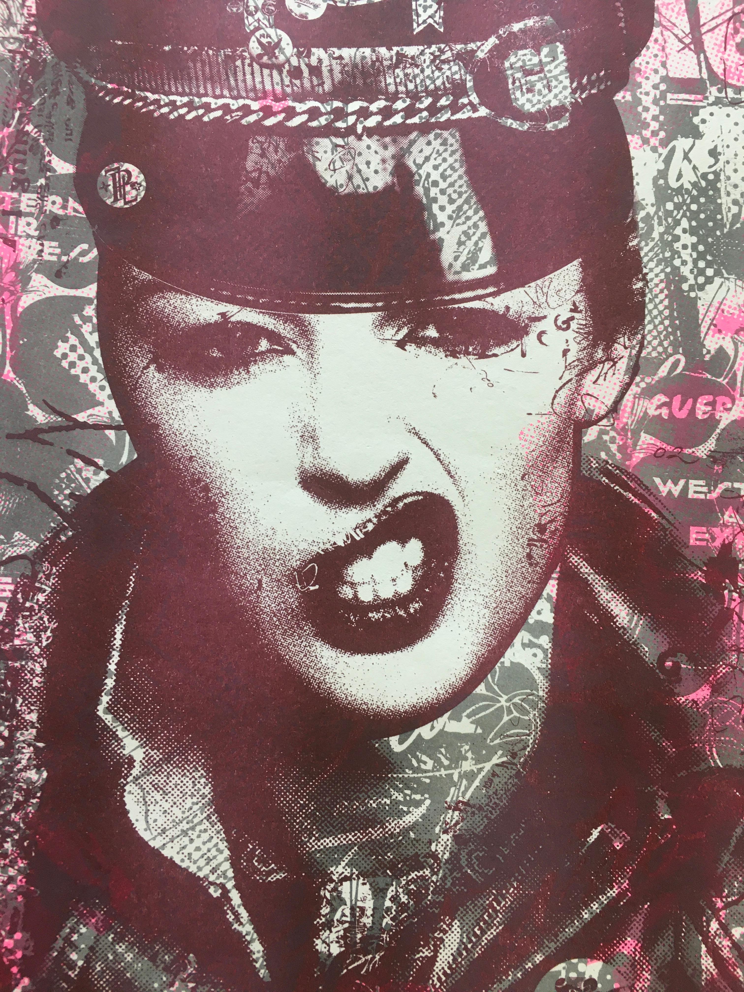 LIVING FOR KICKS 2 Risograph Print  Handsigned and Numbered by Prefab77 For Sale 1