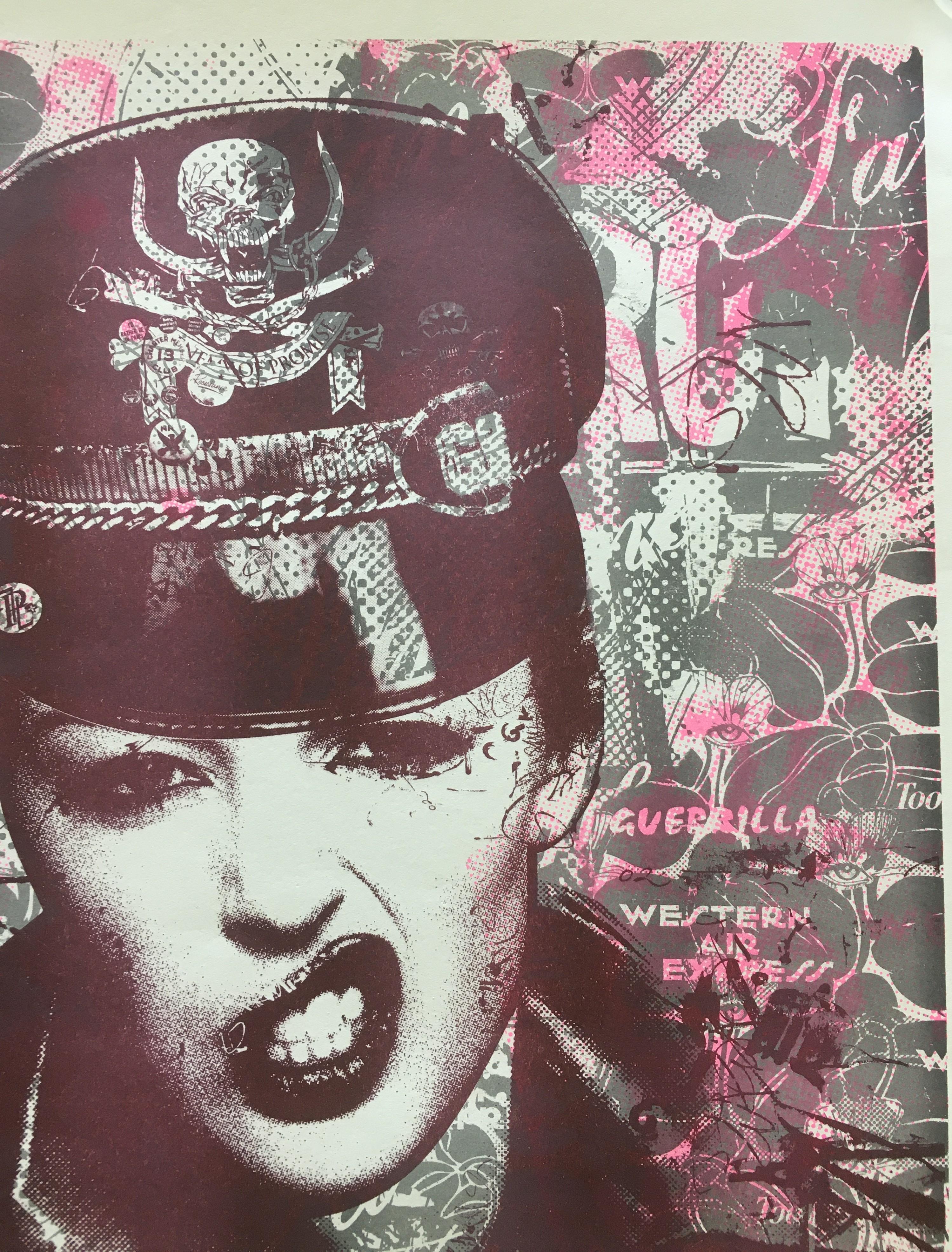 LIVING FOR KICKS 2 Risograph Print  Handsigned and Numbered by Prefab77 For Sale 2