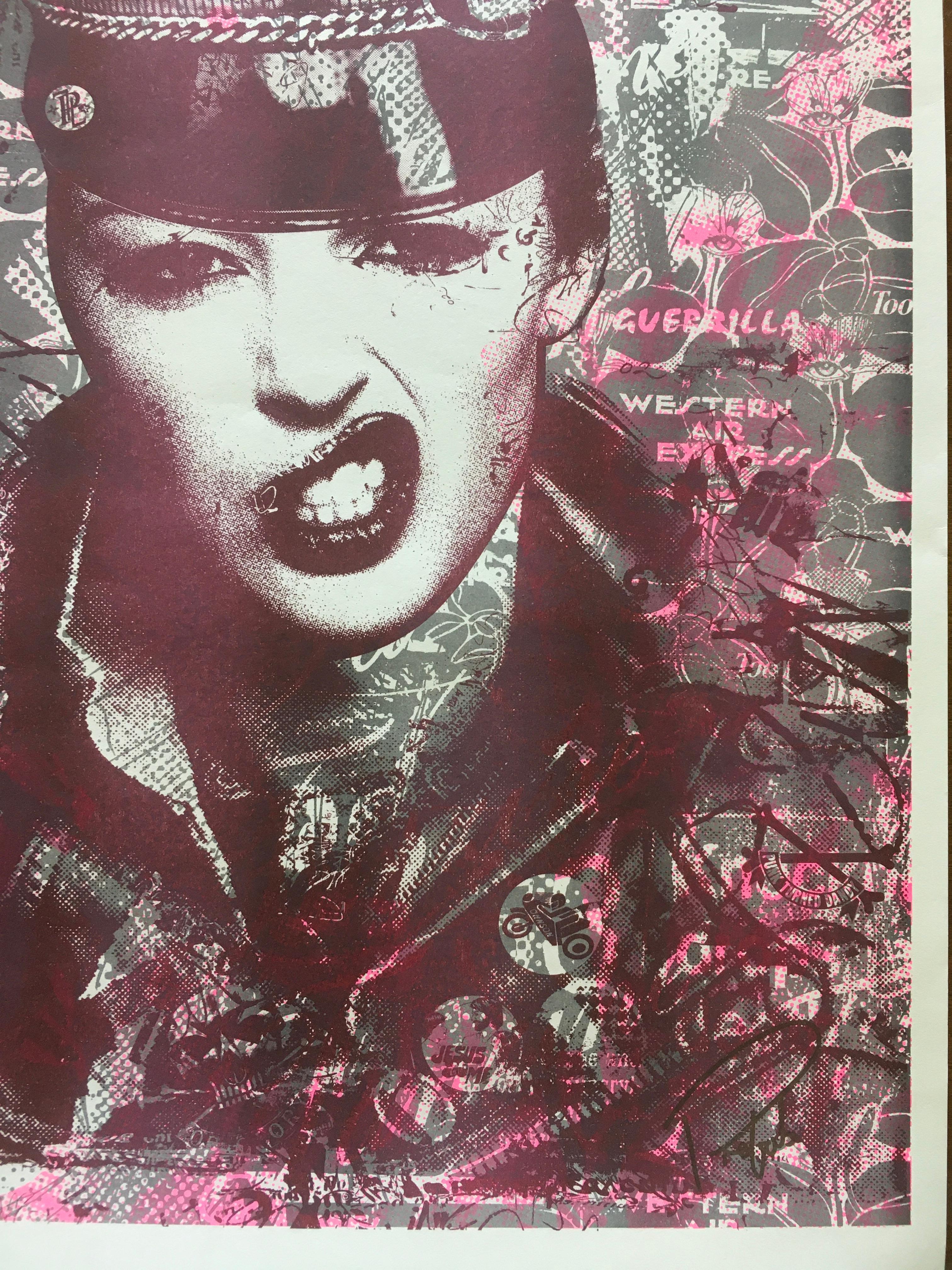 LIVING FOR KICKS 2 Risograph Print  Handsigned and Numbered by Prefab77 For Sale 3