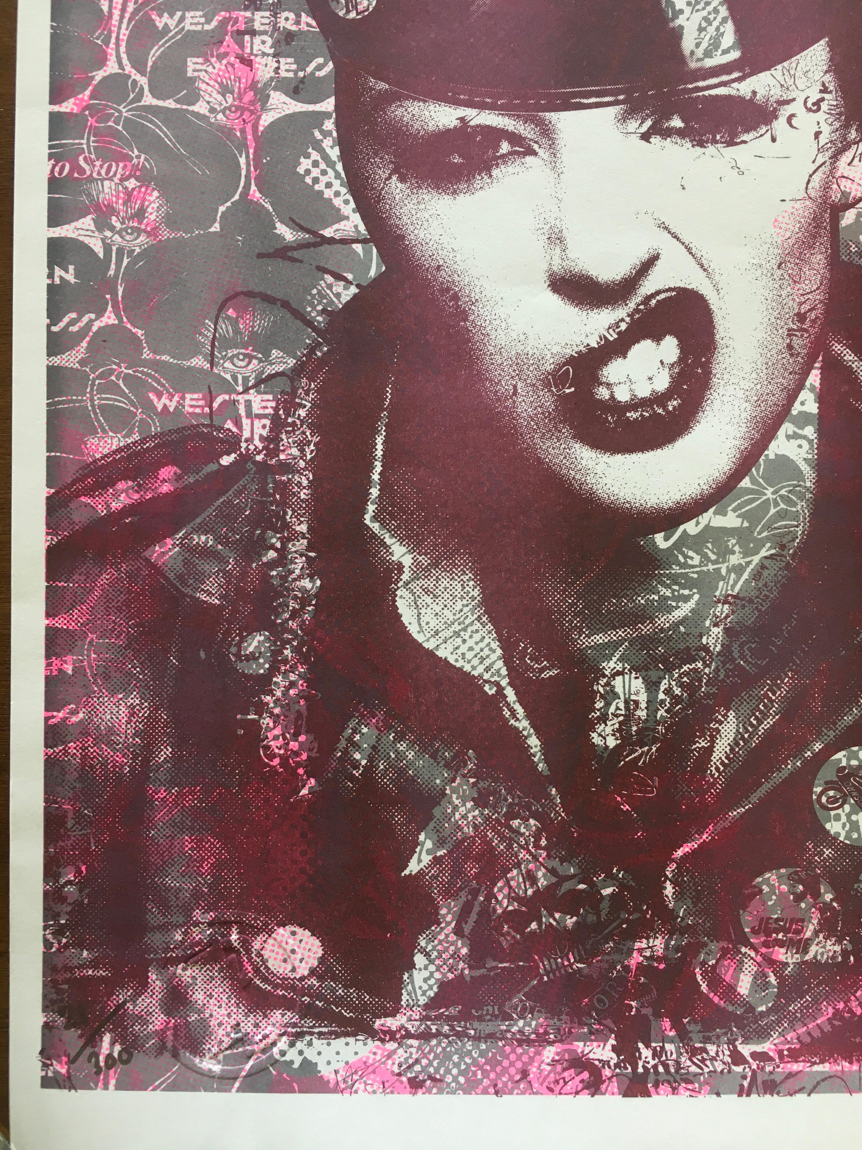 LIVING FOR KICKS 2 Risograph Print  Handsigned and Numbered by Prefab77 For Sale 4