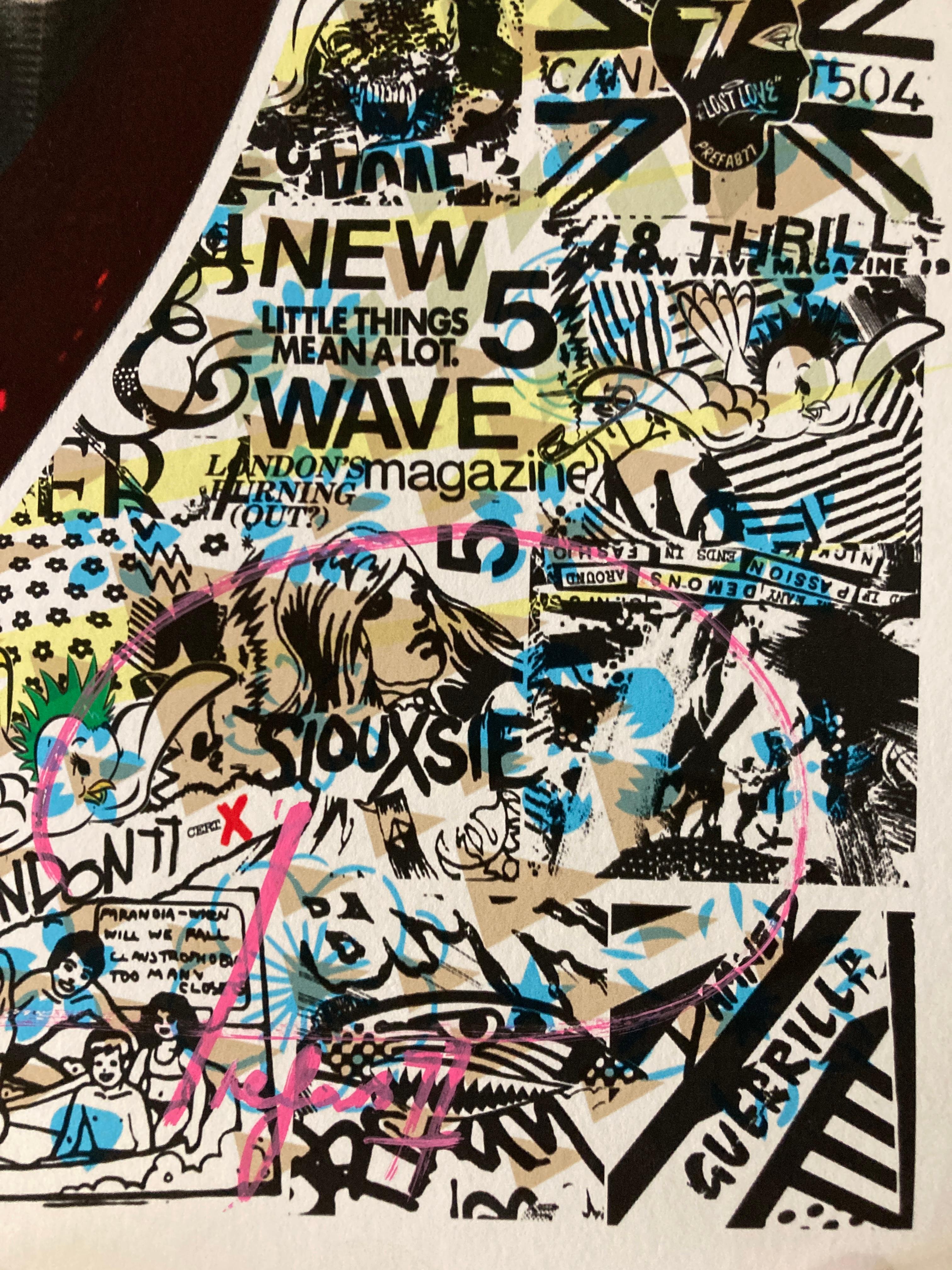 Prefab77 'Lick London (Gold Toof Edition)' Signed, Limited Edition Print For Sale 2