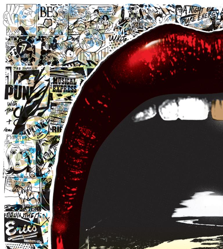 Prefab77 'Lick London (Gold Toof Edition)' Signed, Limited Edition Print For Sale 3