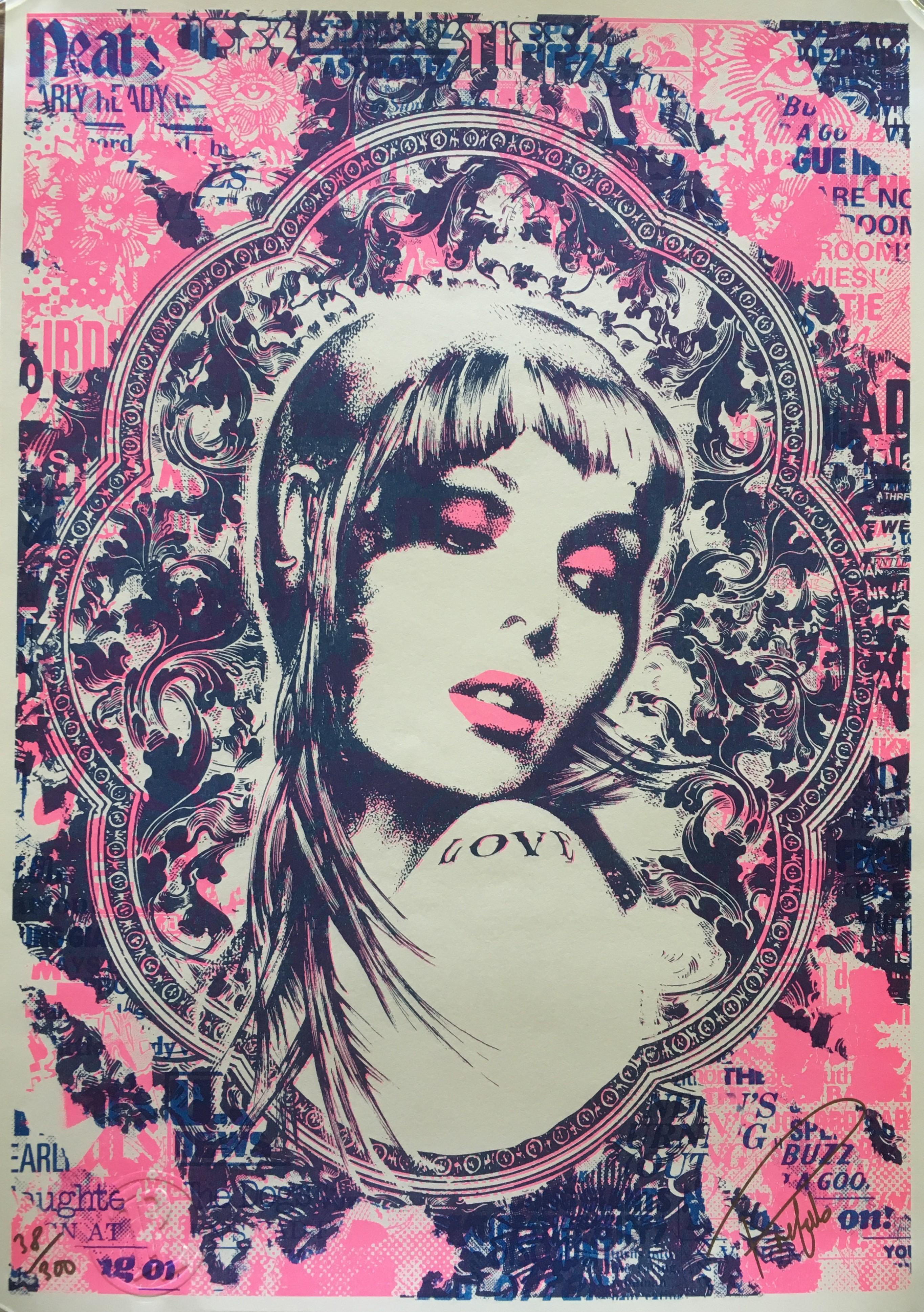 Portrait Print de Prefab77 - SKINGIRL Impresión Risográfica Firmada y Numerada por el Artista
