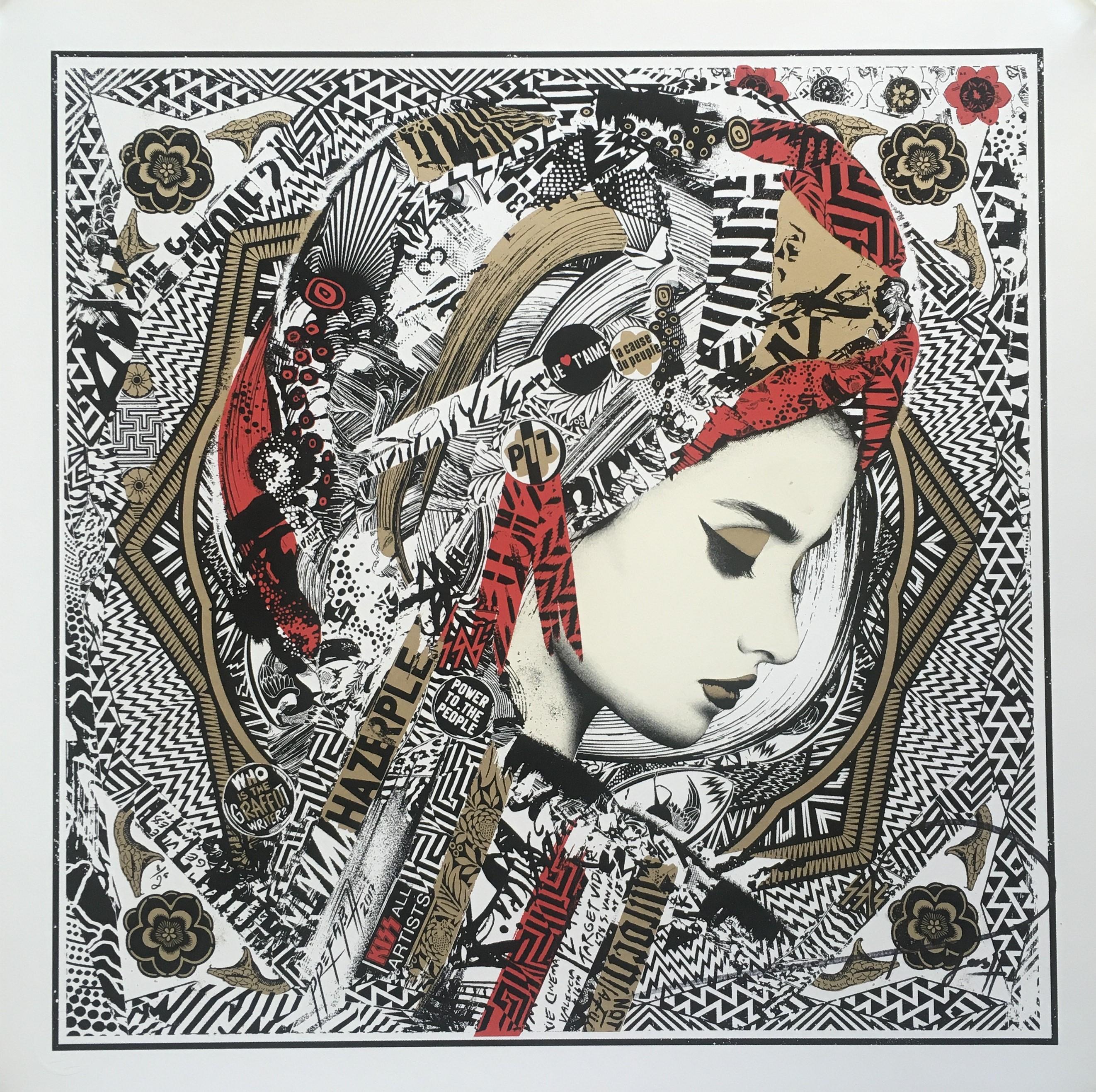 'Unalloyed' - Screen Print by Prefab77

Size 24.25 x 24.25 inches / / 61,6 x 61,6 cm
Published on 21st of June 2017
Edition of 25
5 Color Screen Print on Fabriano 250gsm cotton paper
Signed and Numbered (8/25)  by the artist
Comes with a certificate