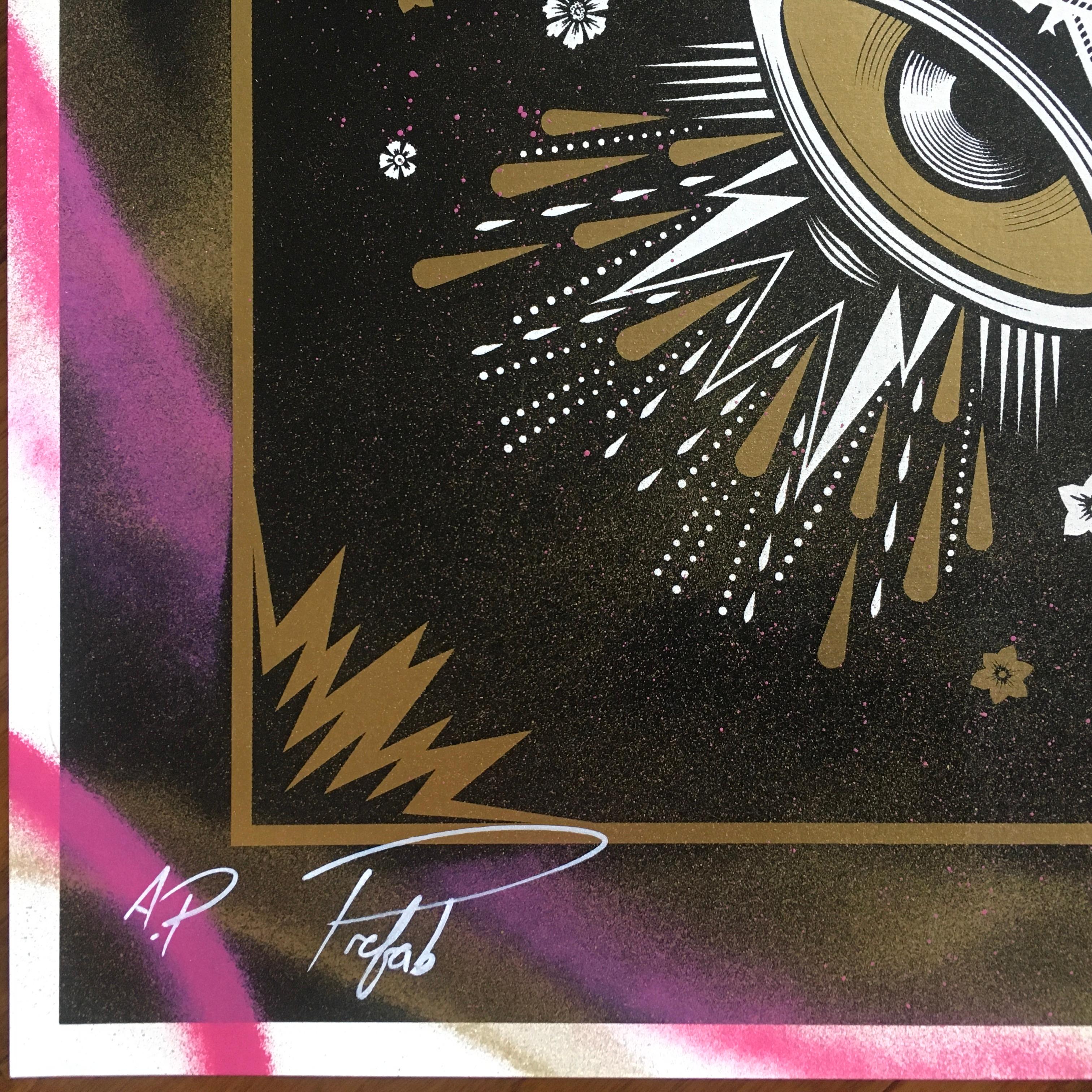 WHITE LINE FEVER Aritsts Proof Handfinished Screenprint Signed and Numbered For Sale 2