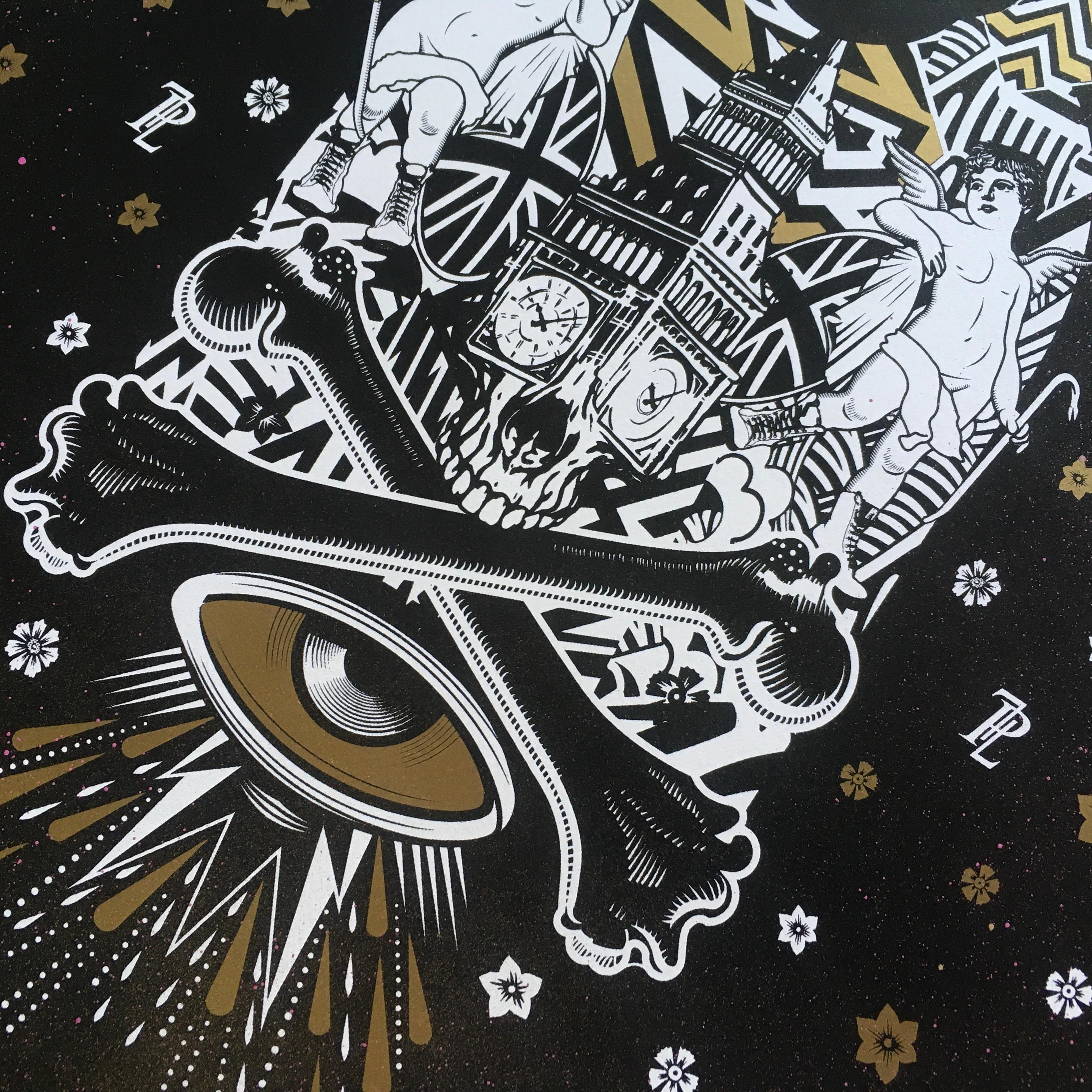 WHITE LINE FEVER Aritsts Proof Handfinished Screenprint Signed and Numbered For Sale 3