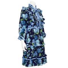 Prefall 2016 Gucci by Alessandro Michele Floral Silk Dress