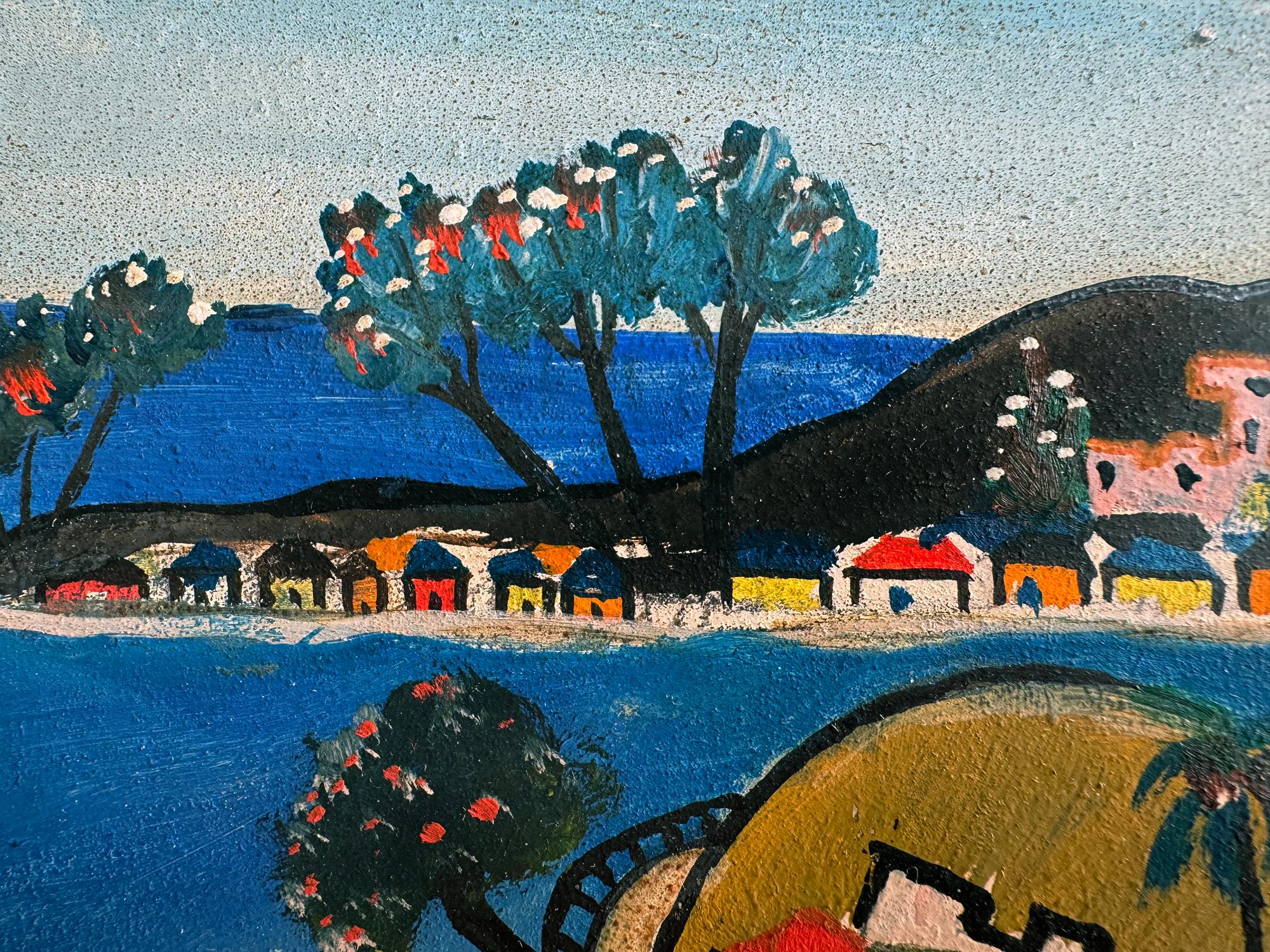 Haitian Artist Préfète Duffaut is part of a rare breed of painters who have an instantly recognizable style. This is no easy feat to have achieved.  With tens of thousands of painters in the canon of art history, how many have a style that pops out