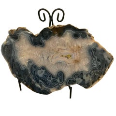 Prehistoric Agate Slice Sculpture, Brazil