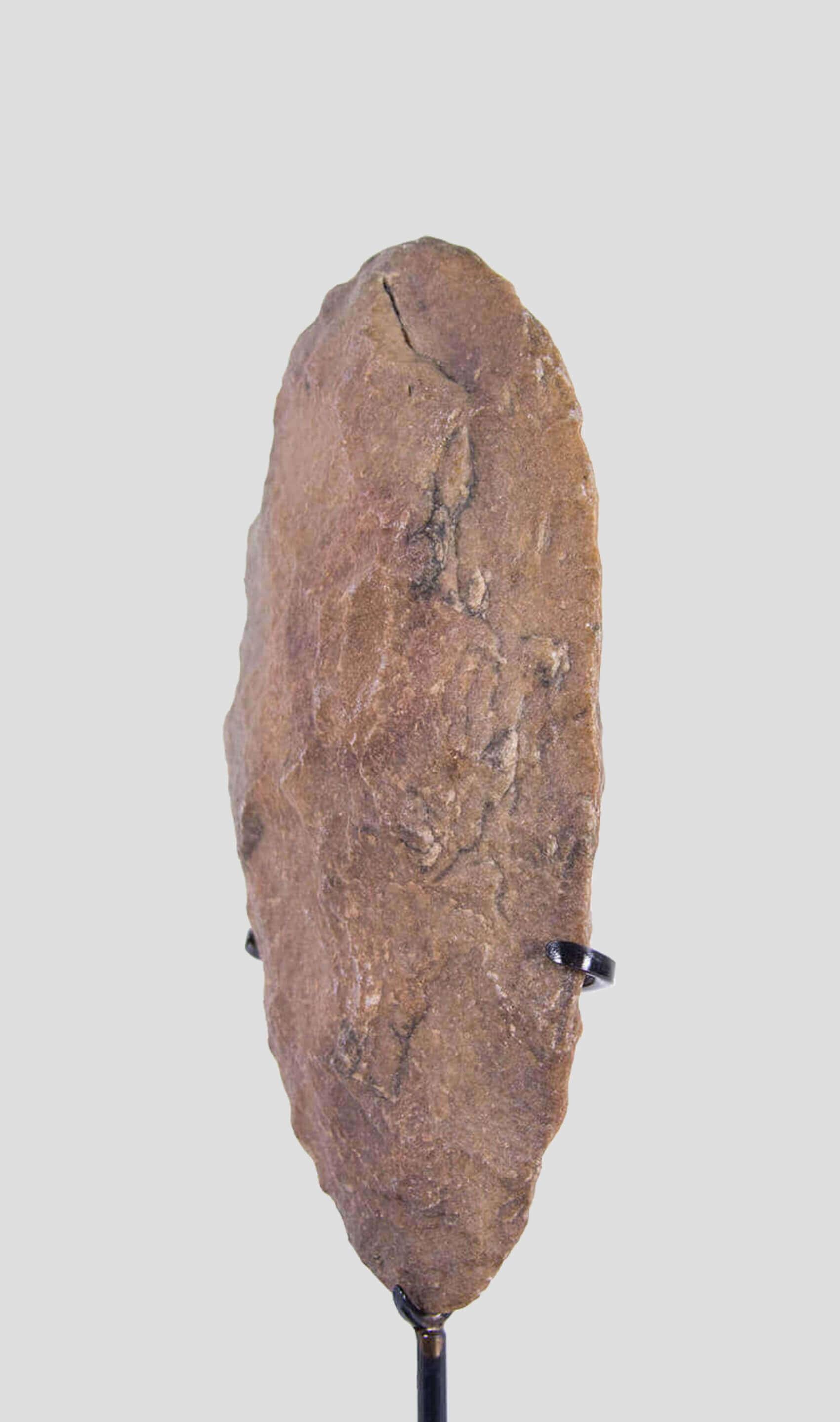 Hand-Carved Prehistoric Artefact Palaeolithic Acheulean Surmounted Hand Axe For Sale