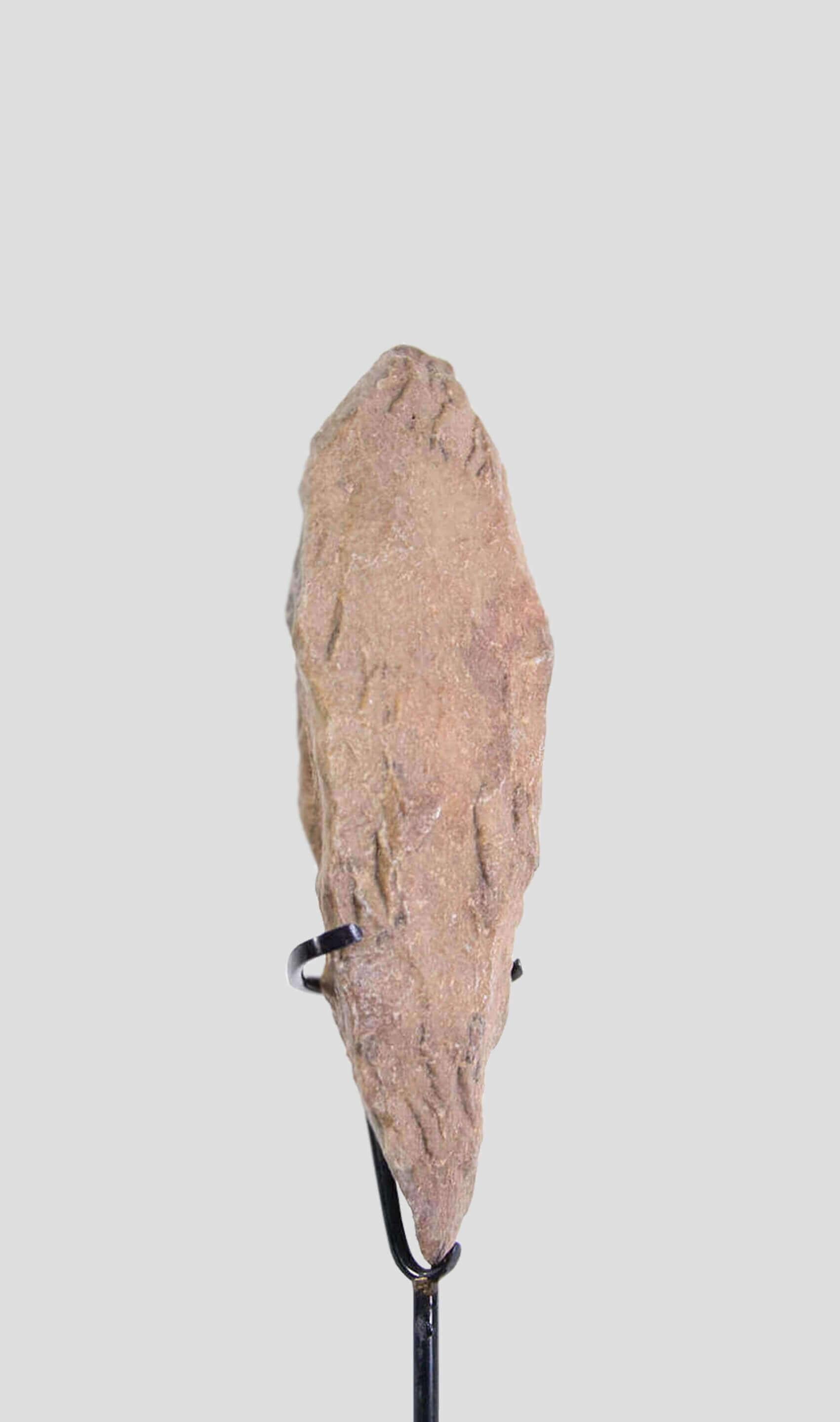 Prehistoric Artefact Palaeolithic Acheulean Surmounted Hand Axe In Excellent Condition For Sale In Scorton, GB