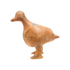 Prehistoric Mexican Moche Standing Duck Vessel