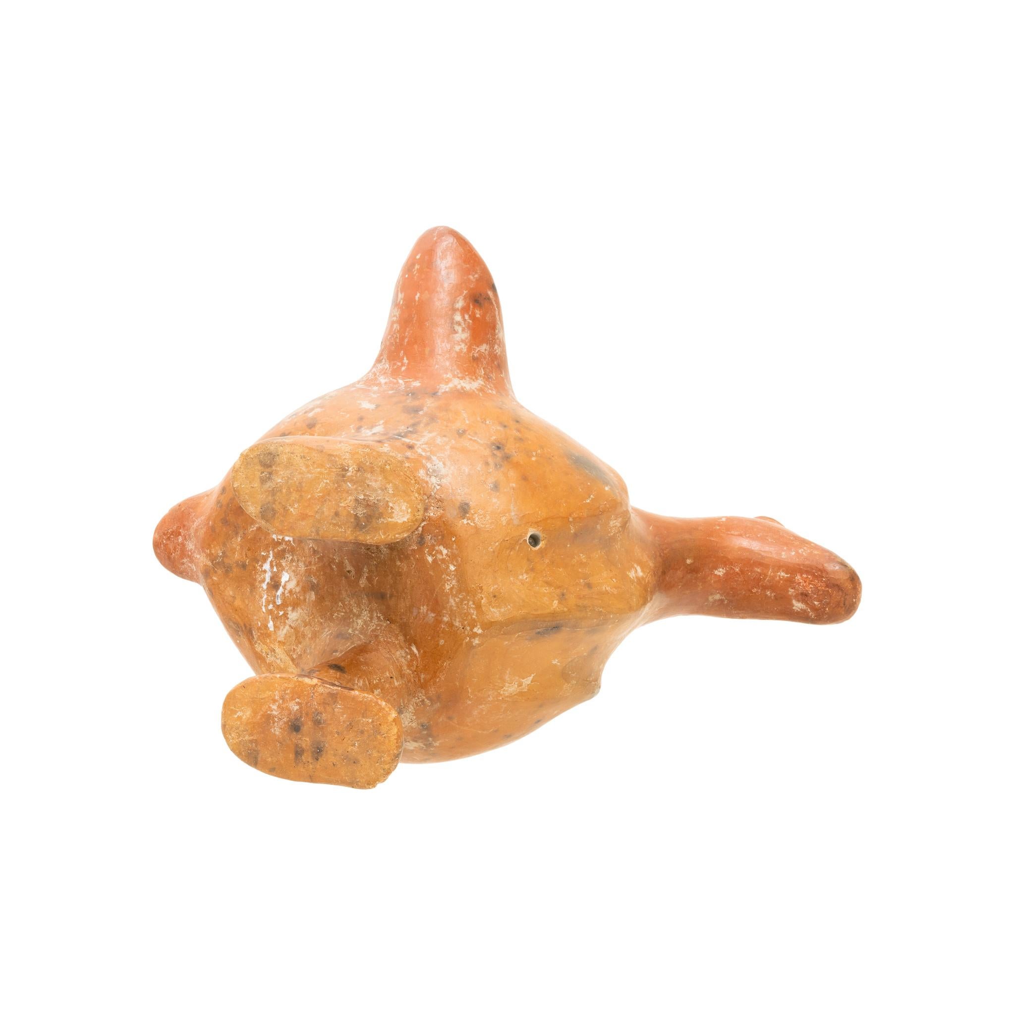 Prehistoric Mexican Moche Standing Duck Vessel In Good Condition In Coeur d'Alene, ID