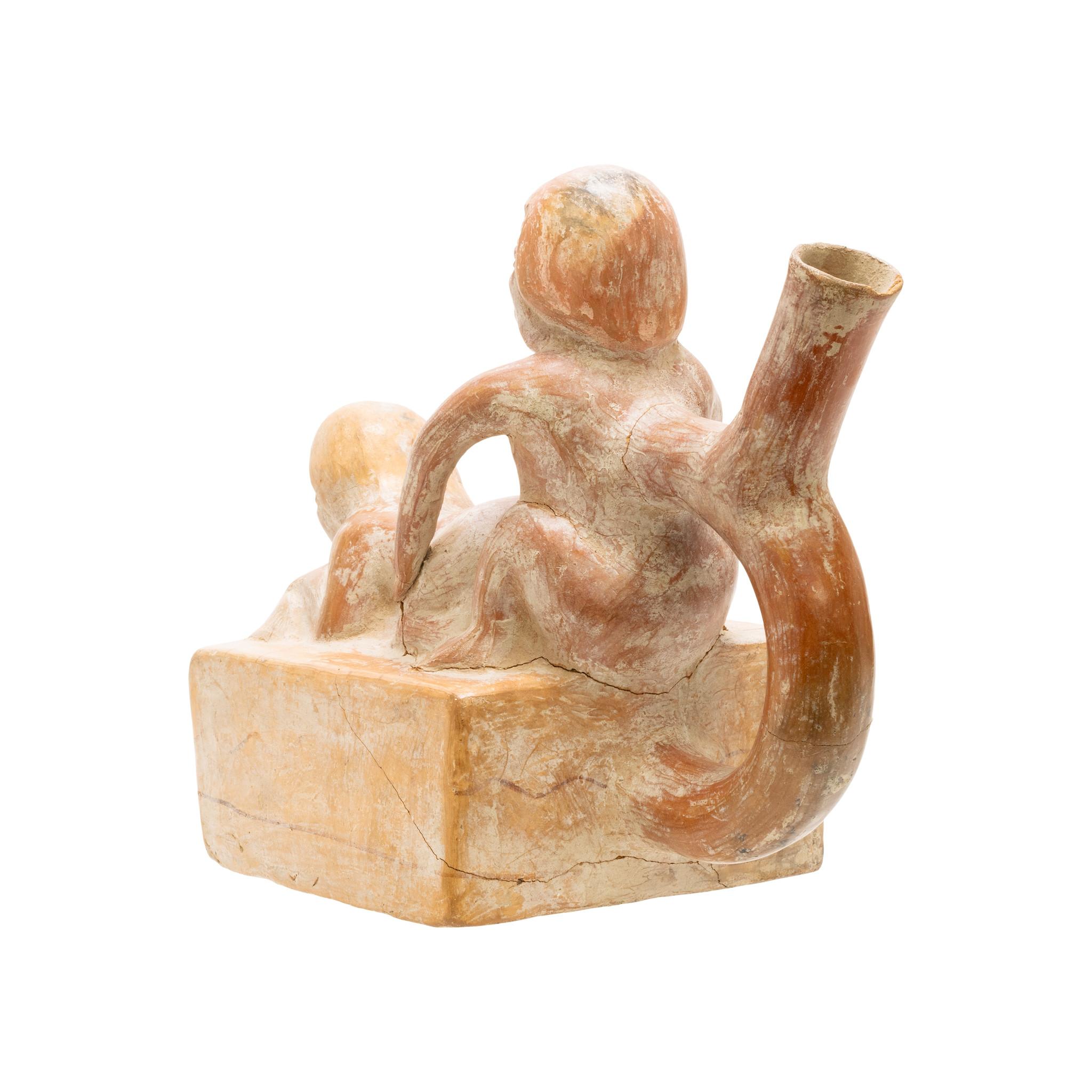 Vasija prehistórica sudamericana Moche de loza roja en Bueno estado para la venta en Coeur d'Alene, ID