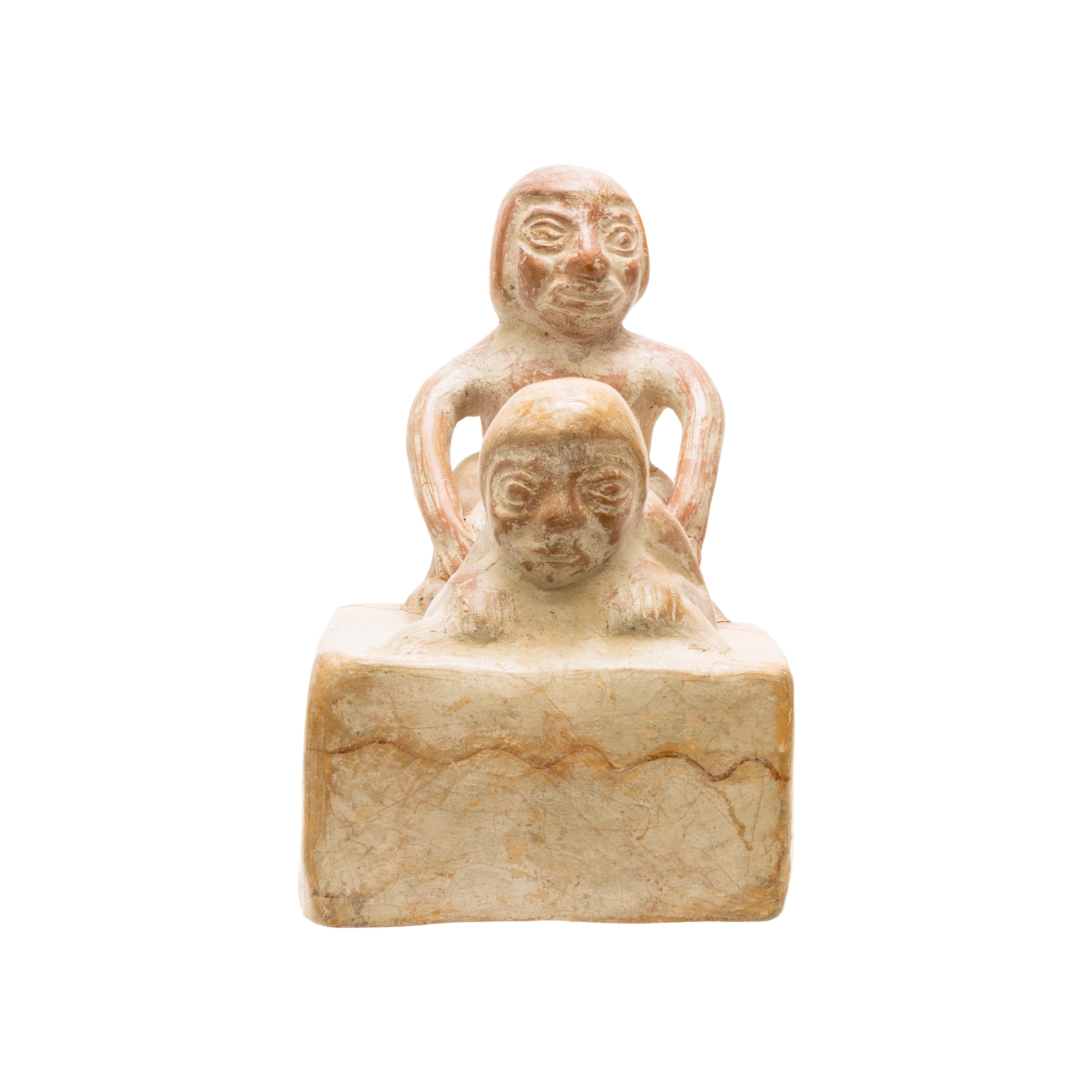 Vasija prehistórica sudamericana Moche de loza roja en venta 1