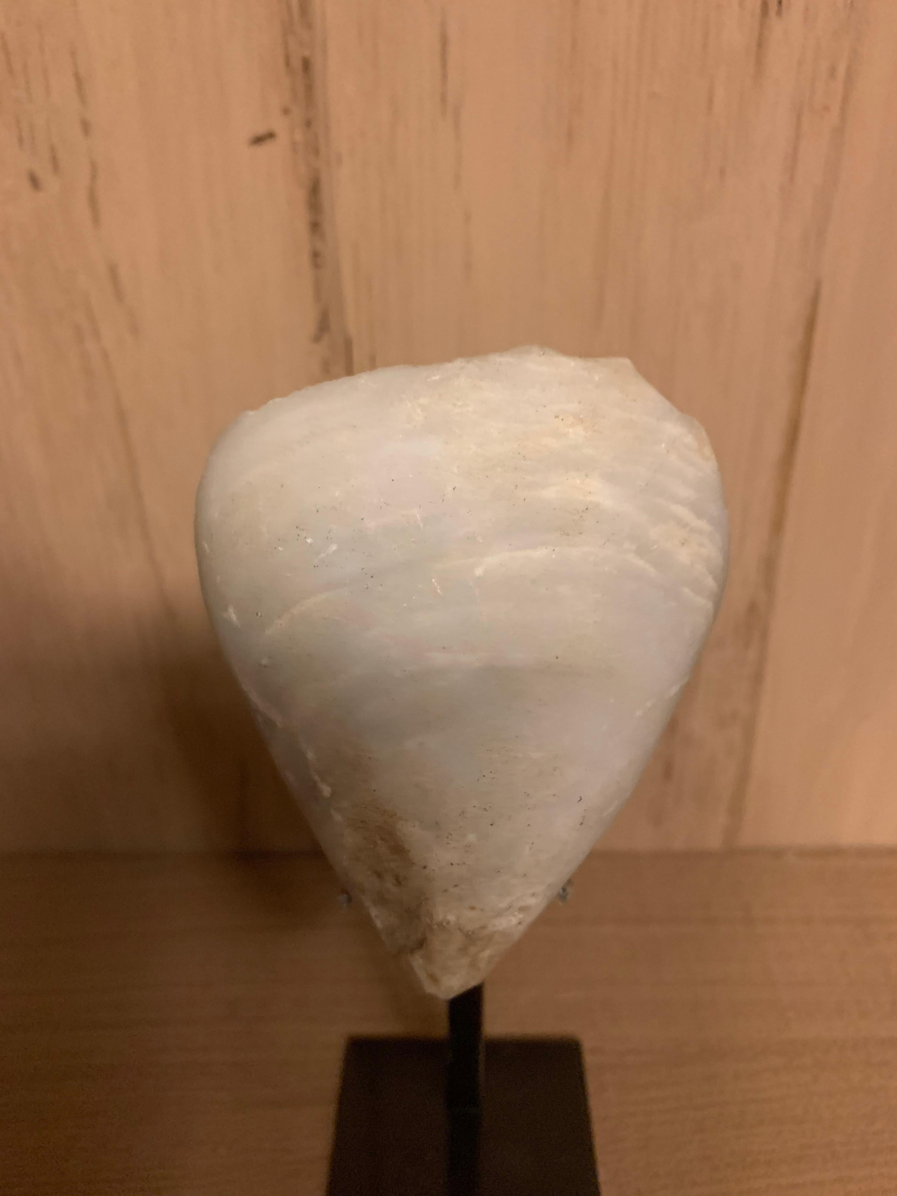 Prehistoric Stargazer Marble Head In Good Condition For Sale In Vosselaar, BE