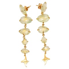 Prehnites MIMI Earrings in Rose Gold