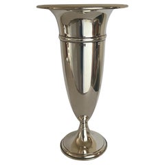 Used Preisner Sterling Silver Trumpet Vase