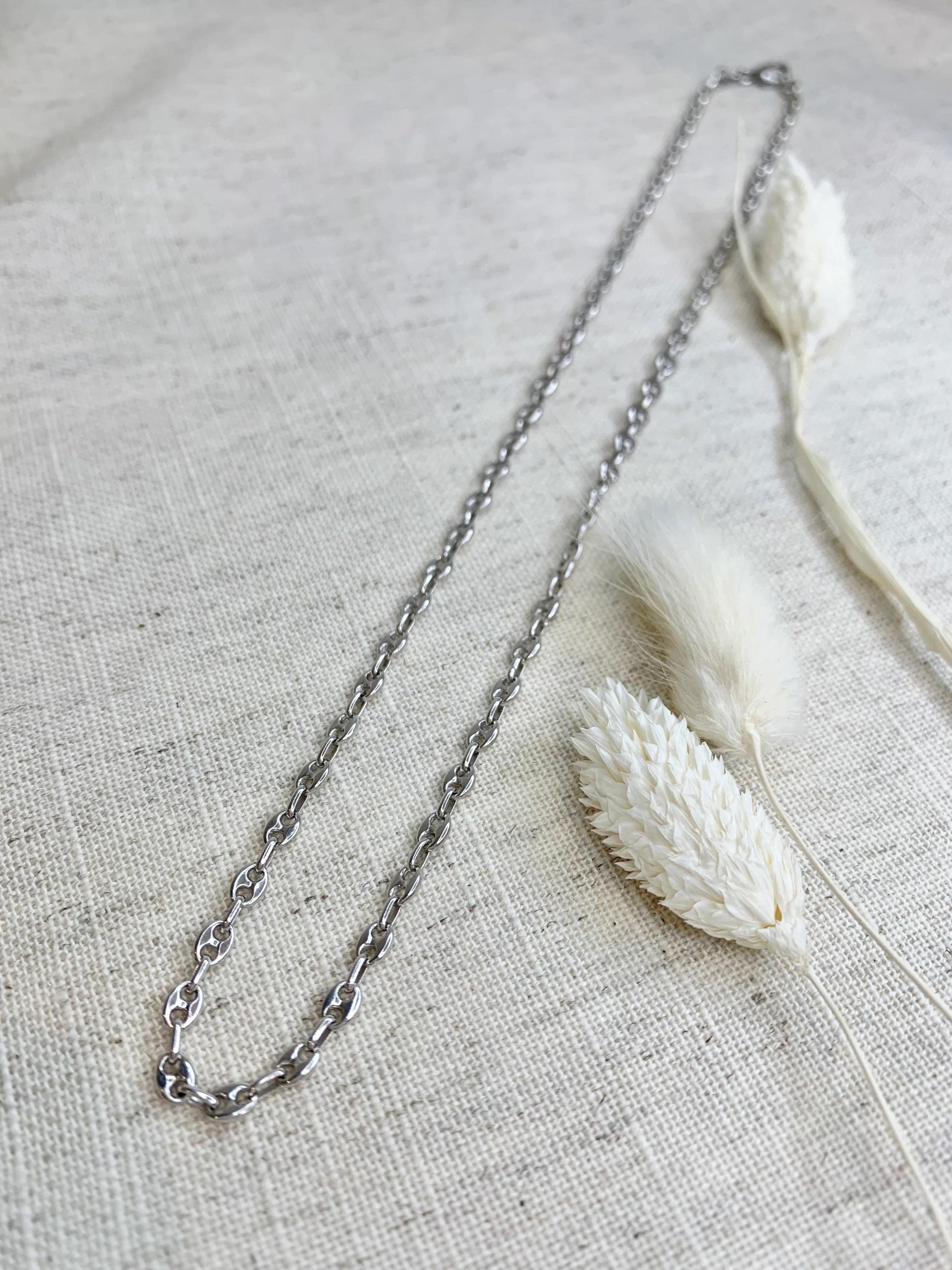 da uomo o donna Catena a maglie Marin in oro bianco 18 ct. usata in vendita