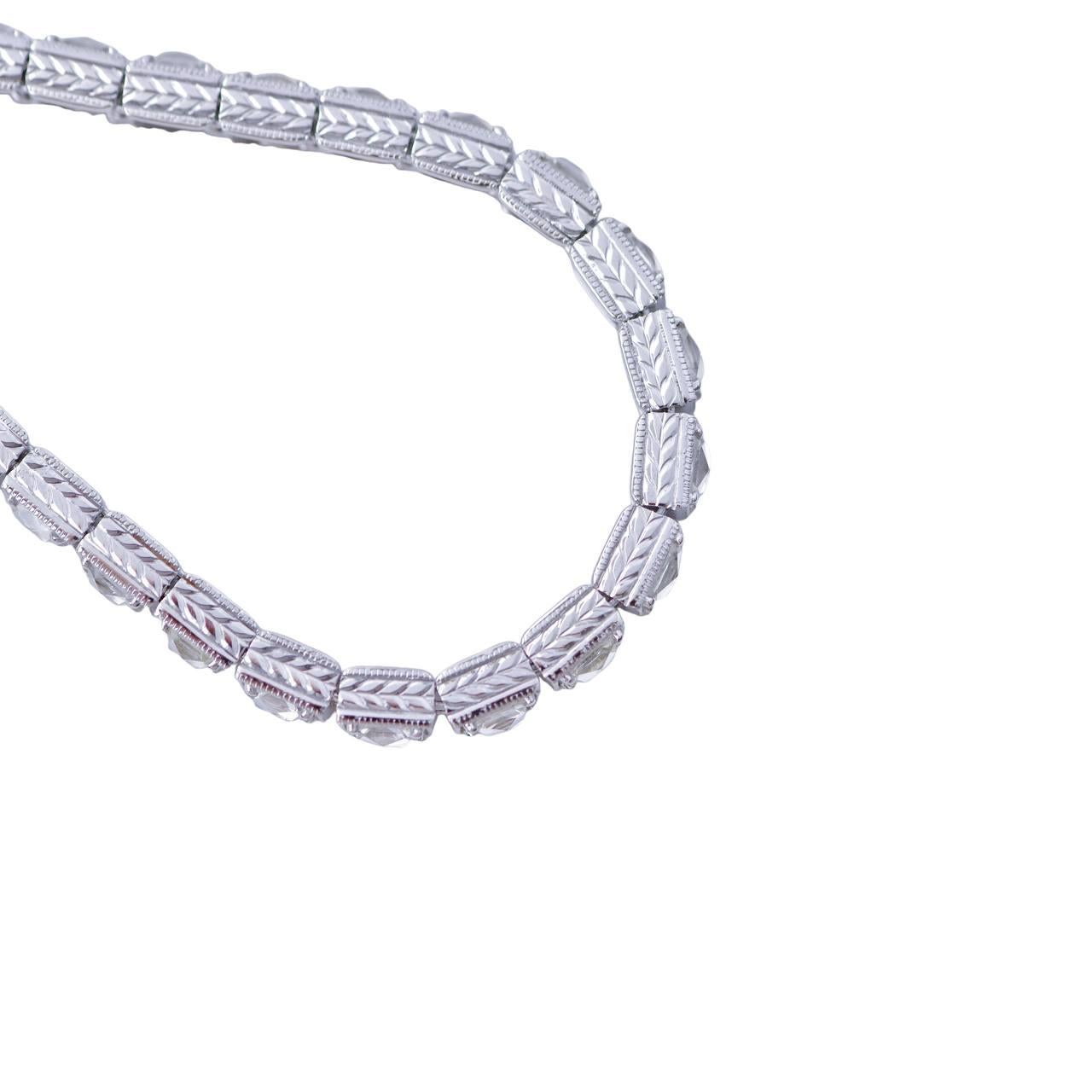 Bracciale Preloved Diamond and White Gold Line con diamanti e oro bianco in vendita 2