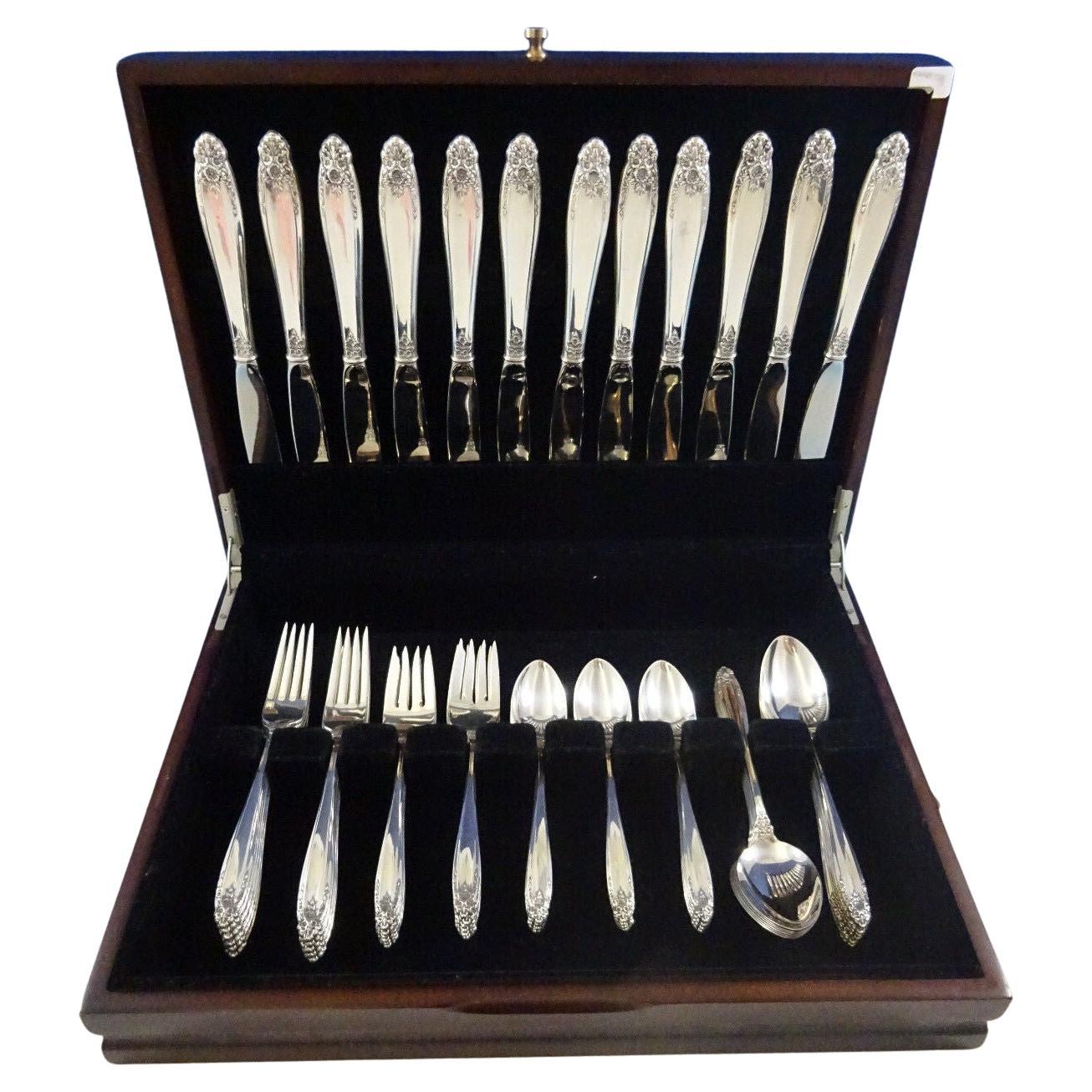 Prelude by International Sterling Servicio de cubiertos de plata para 12 Juego de 60 piezas en venta