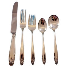 Retro Prelude by International Sterling Silver Flatware Set 8 Service 40 pieces