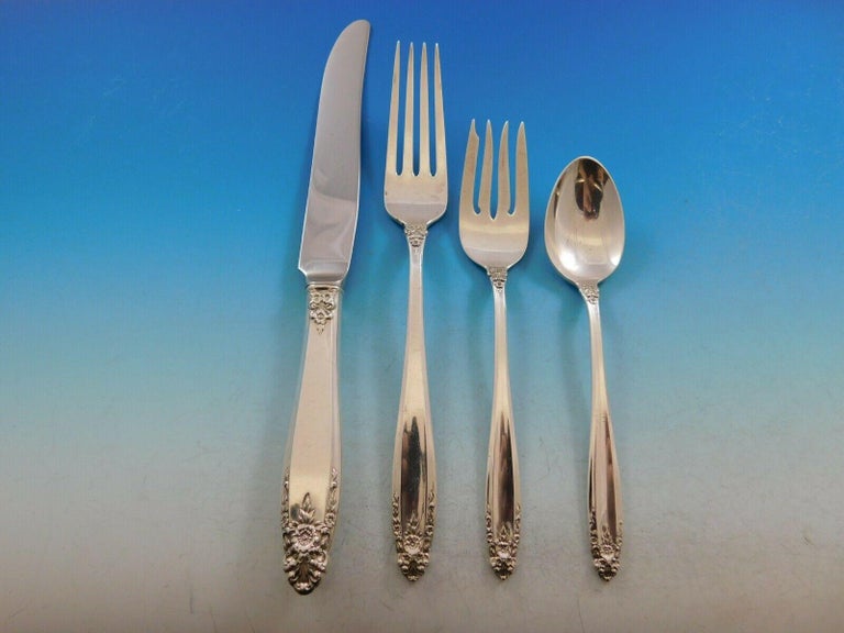 American Prelude by International Sterling Silver Flatware Set Dinner Service 145 Pieces For Sale
