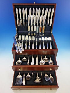 Prelude by International Sterling Silver Flatware Set for 18 Service 142-Pc Huge