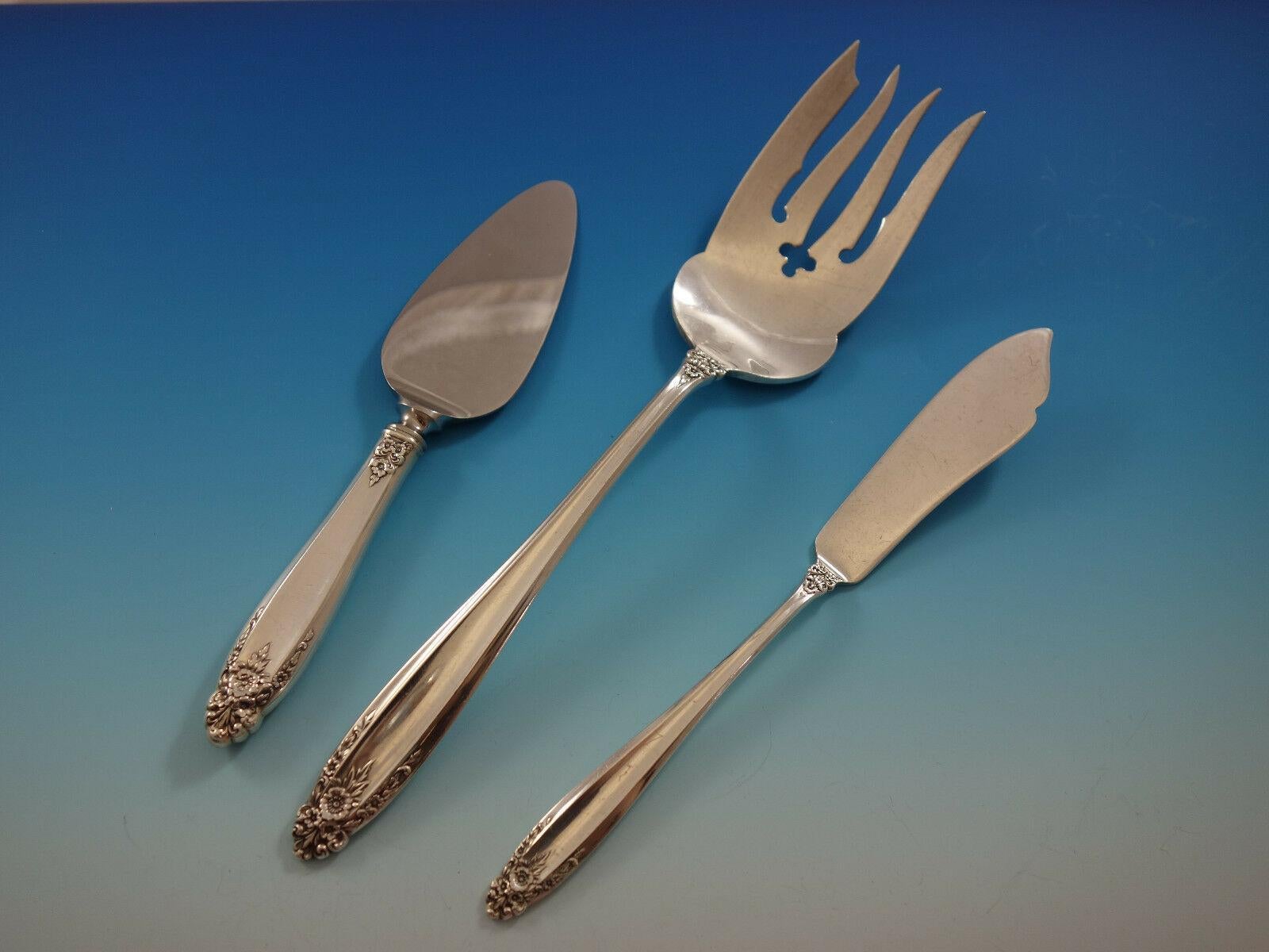 Prelude by International Sterling Silver Flatware Set for 18 Service 142-Pc Huge For Sale 3