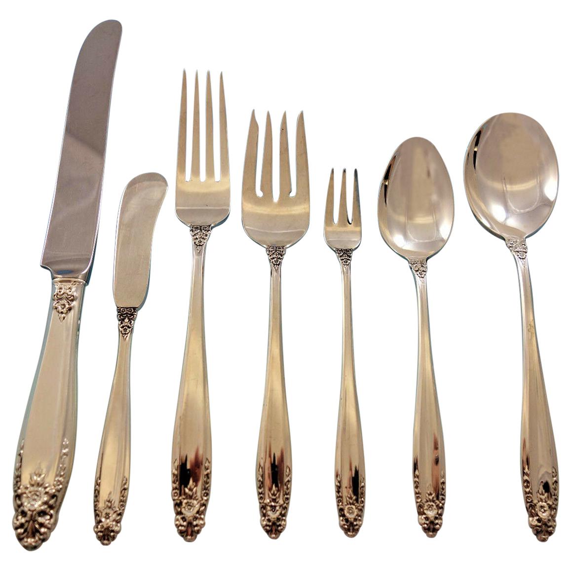 Prelude by International Sterling Silver Flatware Set for 18 Service 142-Pc Huge For Sale