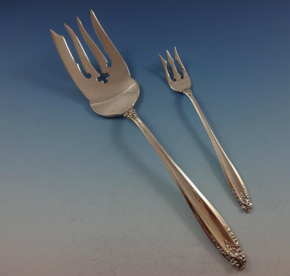 Prelude by International Sterling Set di posate in argento per 8 persone 45 pezzi In condizioni ottime in vendita a Big Bend, WI