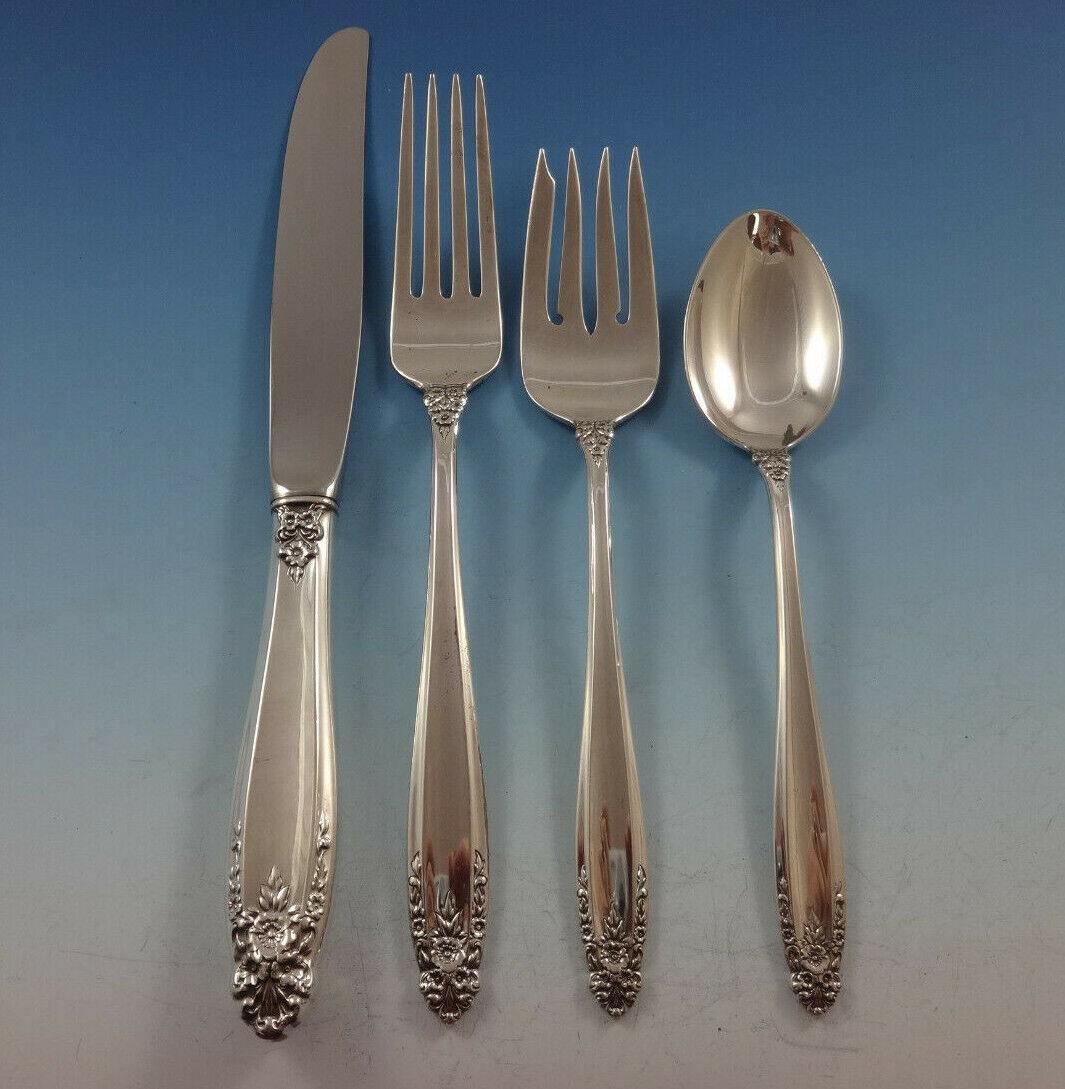 Prelude by International Sterling Set di posate in argento per 8 persone 45 pezzi in vendita 2